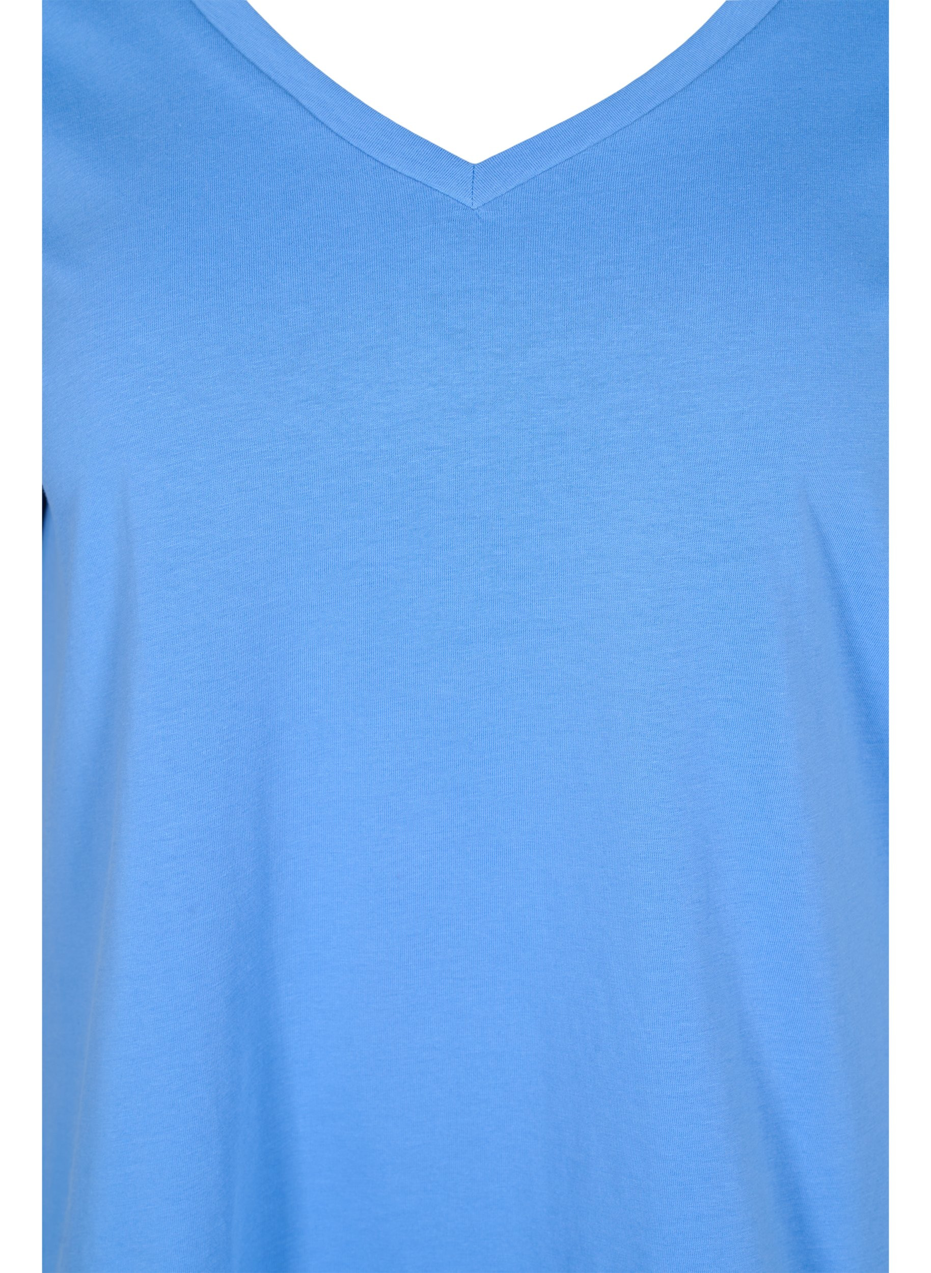 2-pak basis t-shirt i bomuld, Ultramarine/White, Packshot image number 2