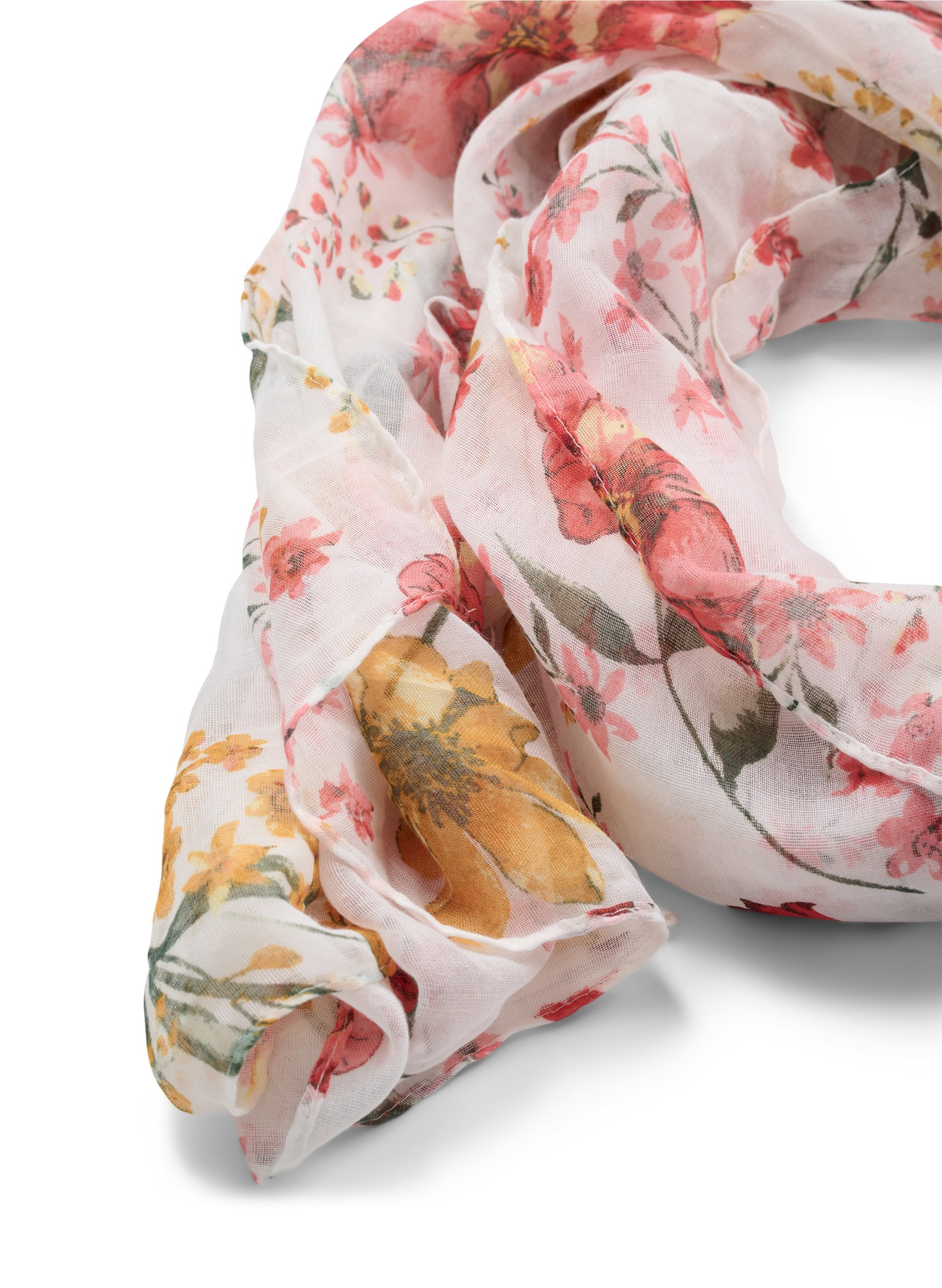 Tørklæde med blomsterprint, Flower AOP, Packshot image number 1