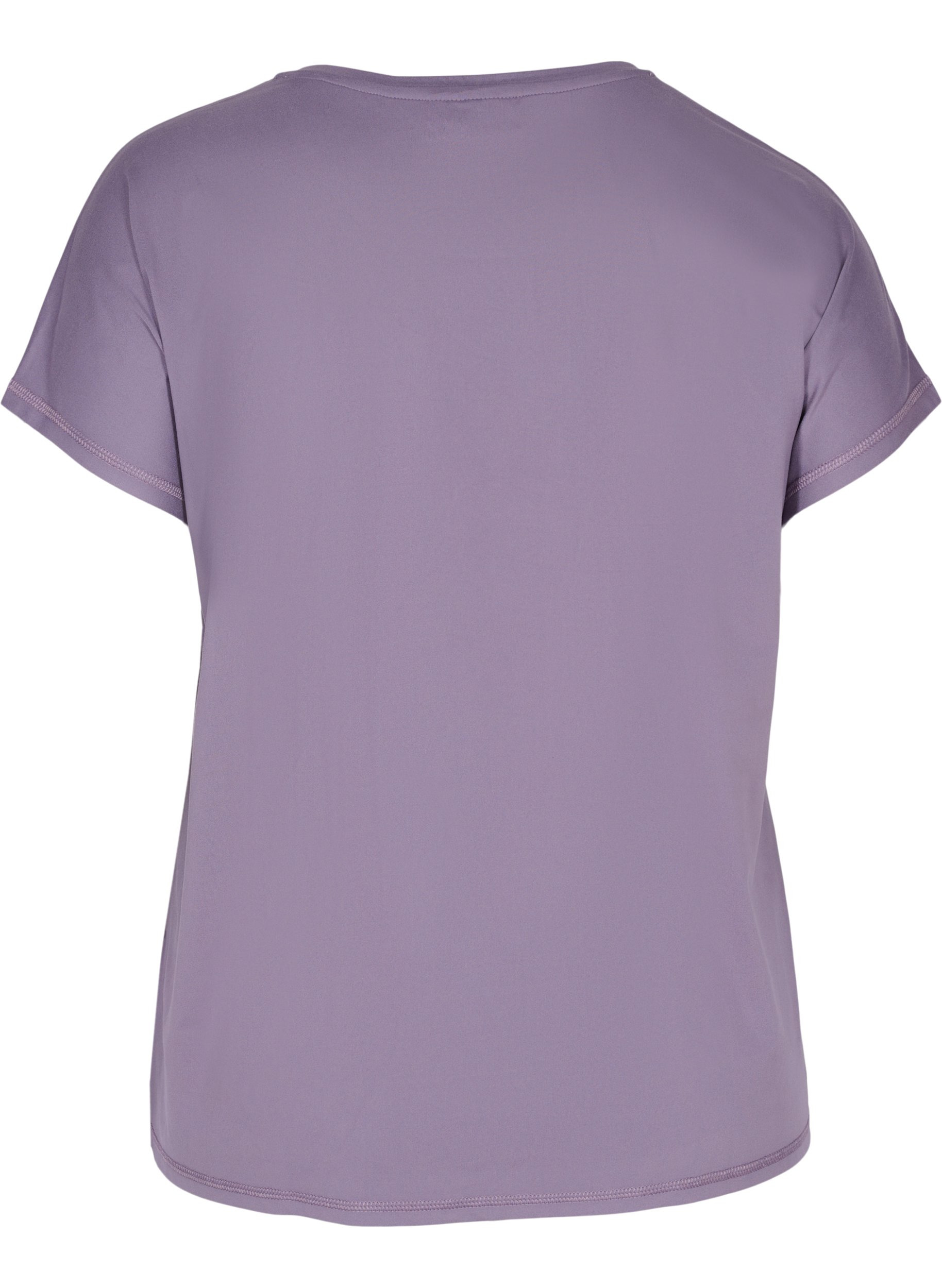 Ensfarvet trænings t-shirt, Purple Sage, Packshot image number 1
