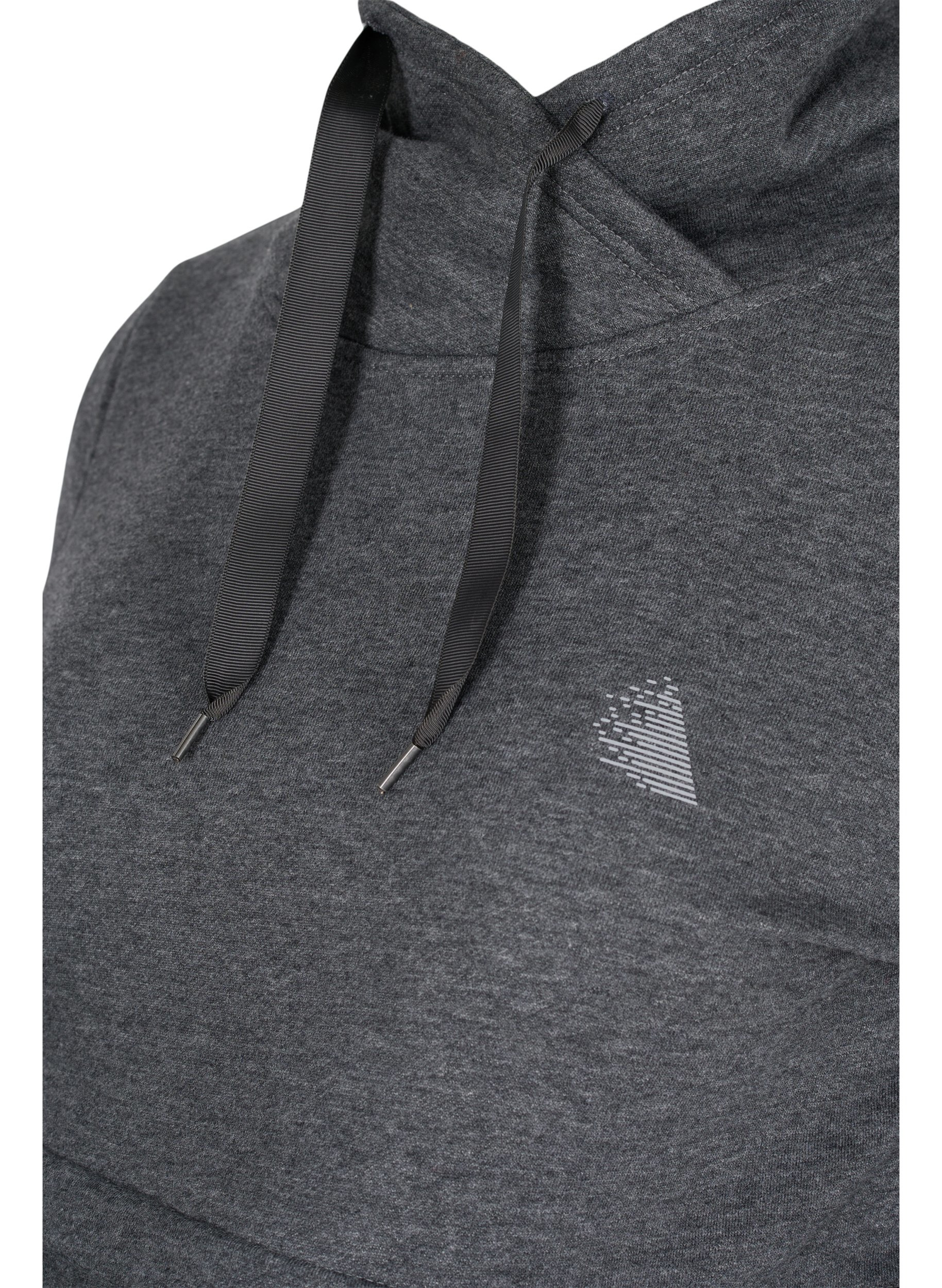 Graviditets sweatshirt med ammefunktion, Dark Grey Melange, Packshot image number 2