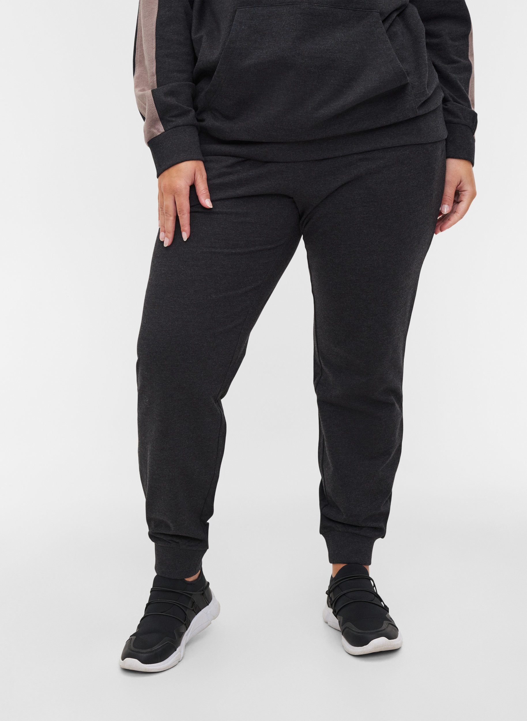 Løse sweatpants med lommer, Black, Model image number 2
