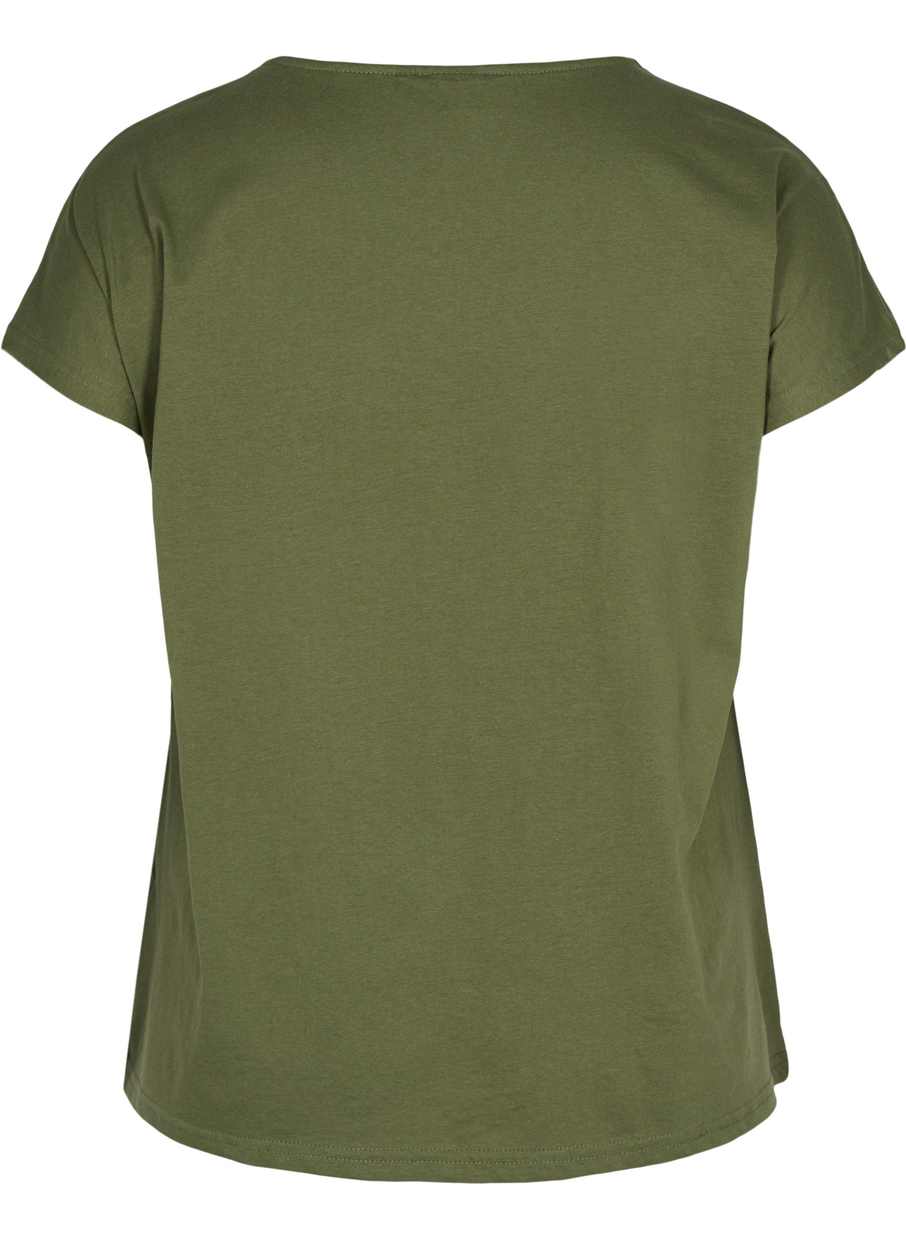 T-shirt i bomuldsmix, Ivy Green, Packshot image number 1