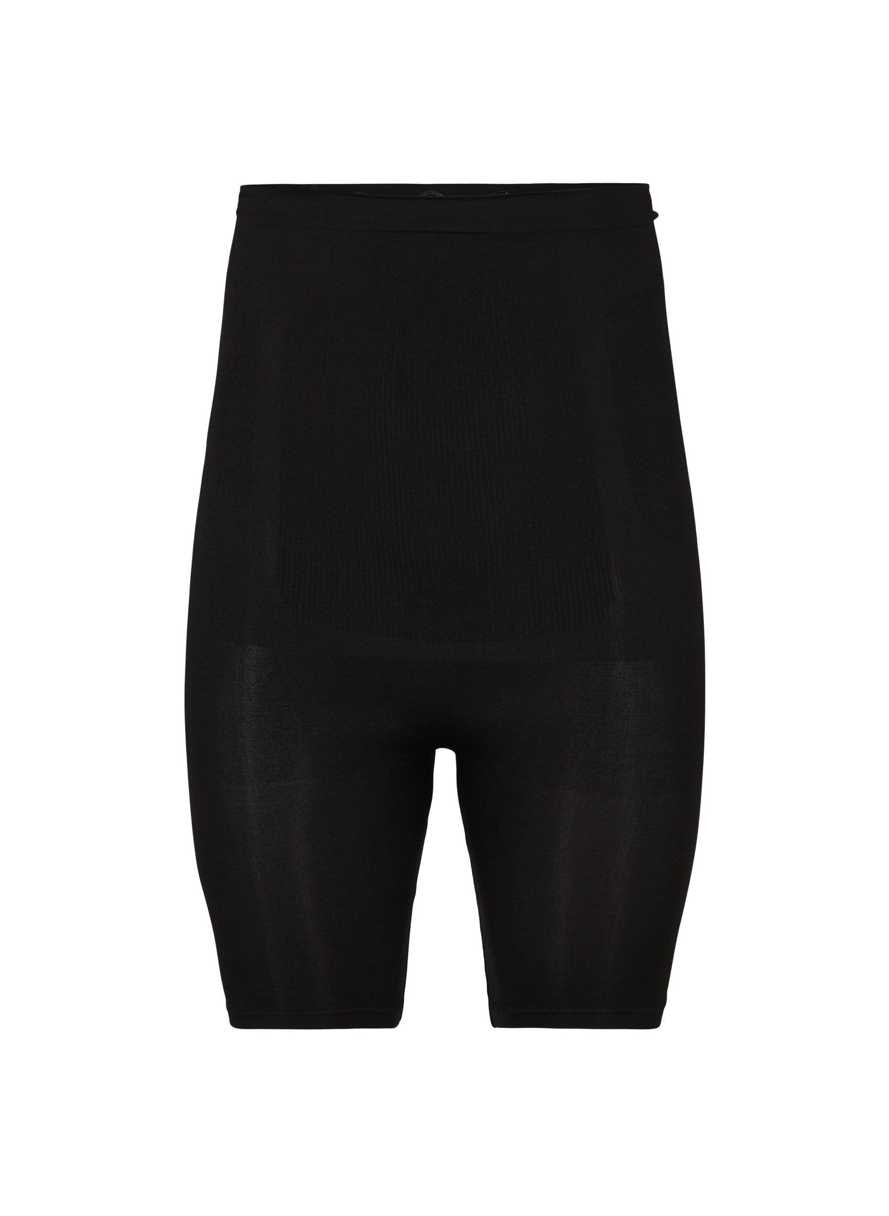 Højtaljede shapewear shorts, Black, Packshot image number 0