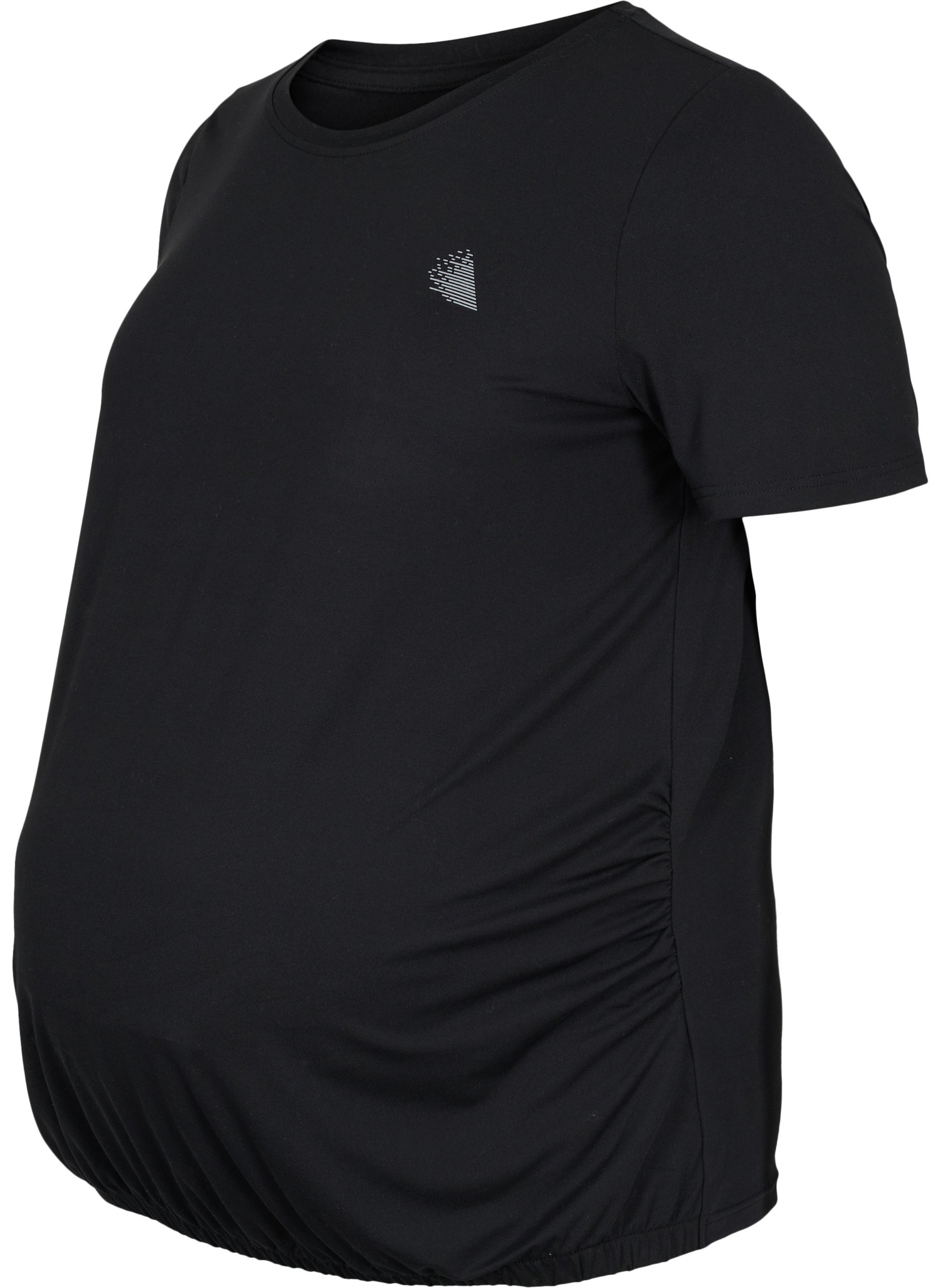 Graviditets trænings t-shirt, Black