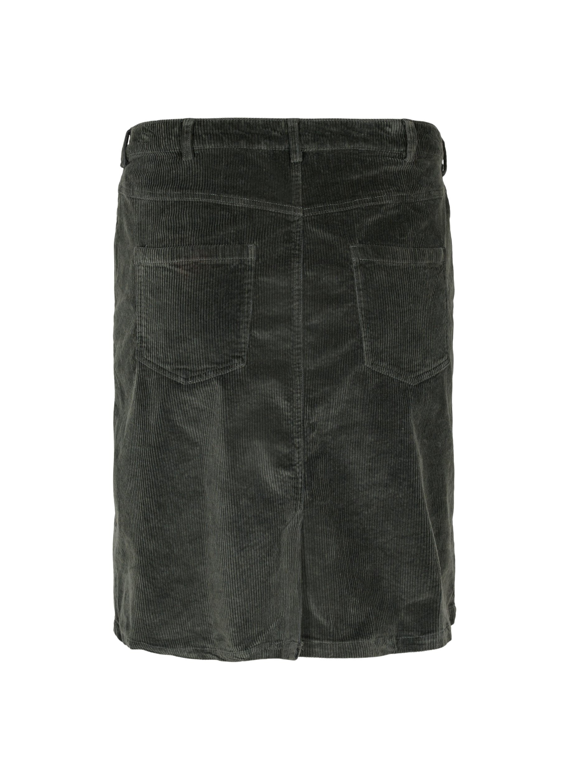 Bomulds nederdel i fløjl, Urban Chic, Packshot image number 1