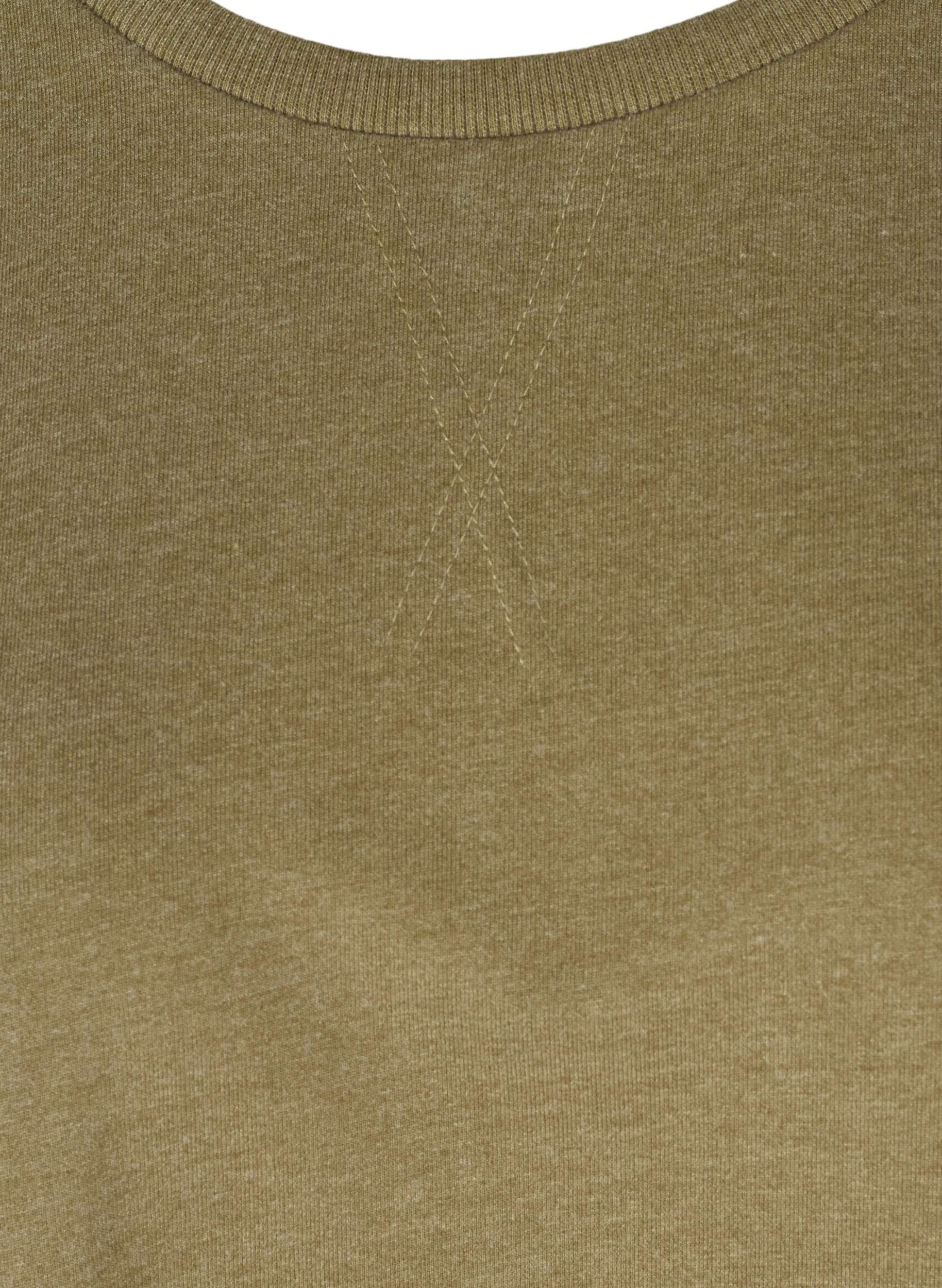 Ensfarvet tunika med 2/4 ærmer, Ivy Green Mel., Packshot image number 2