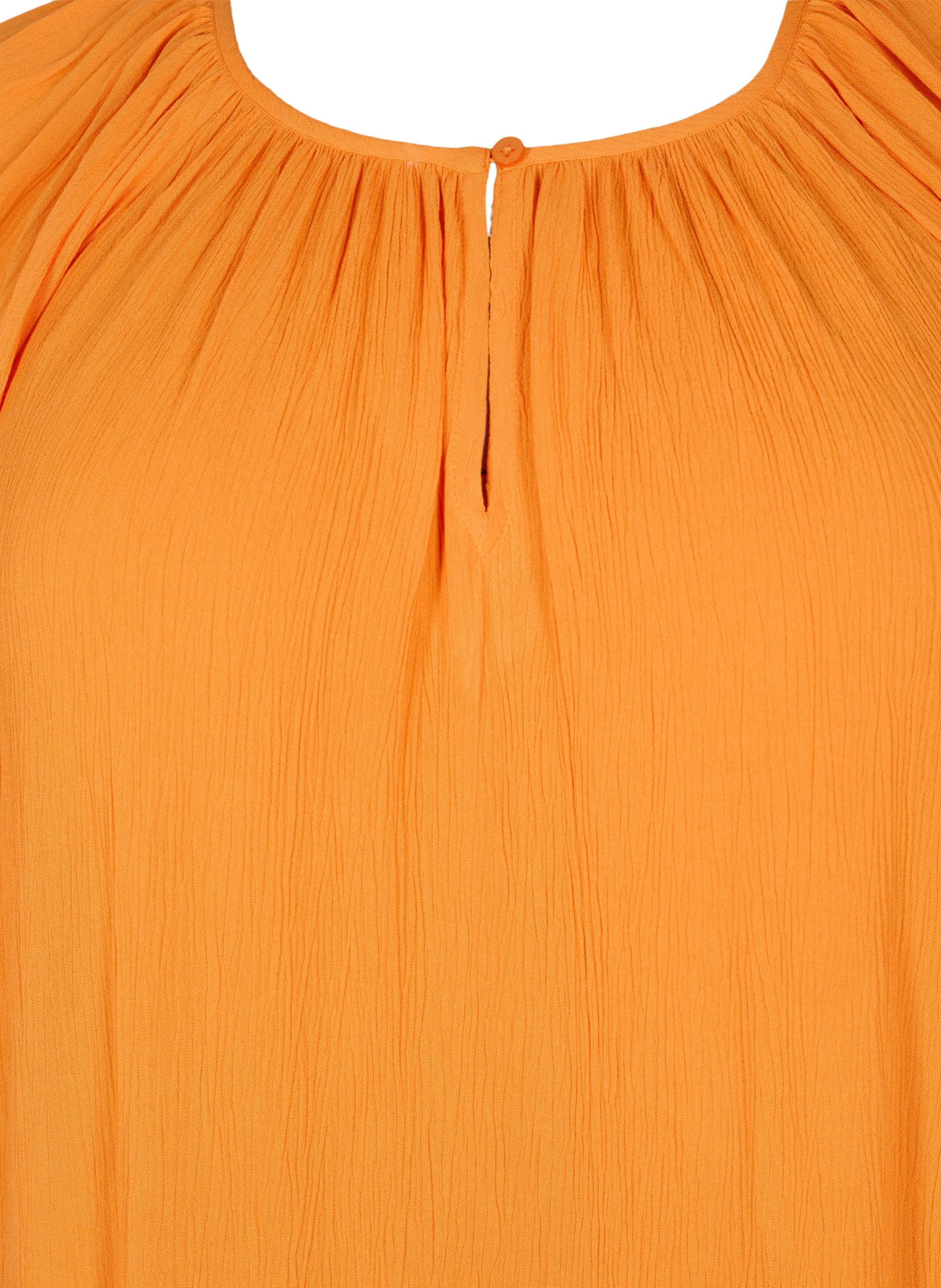 Kortærmet kjole i viskose, Orange Peel, Packshot image number 2
