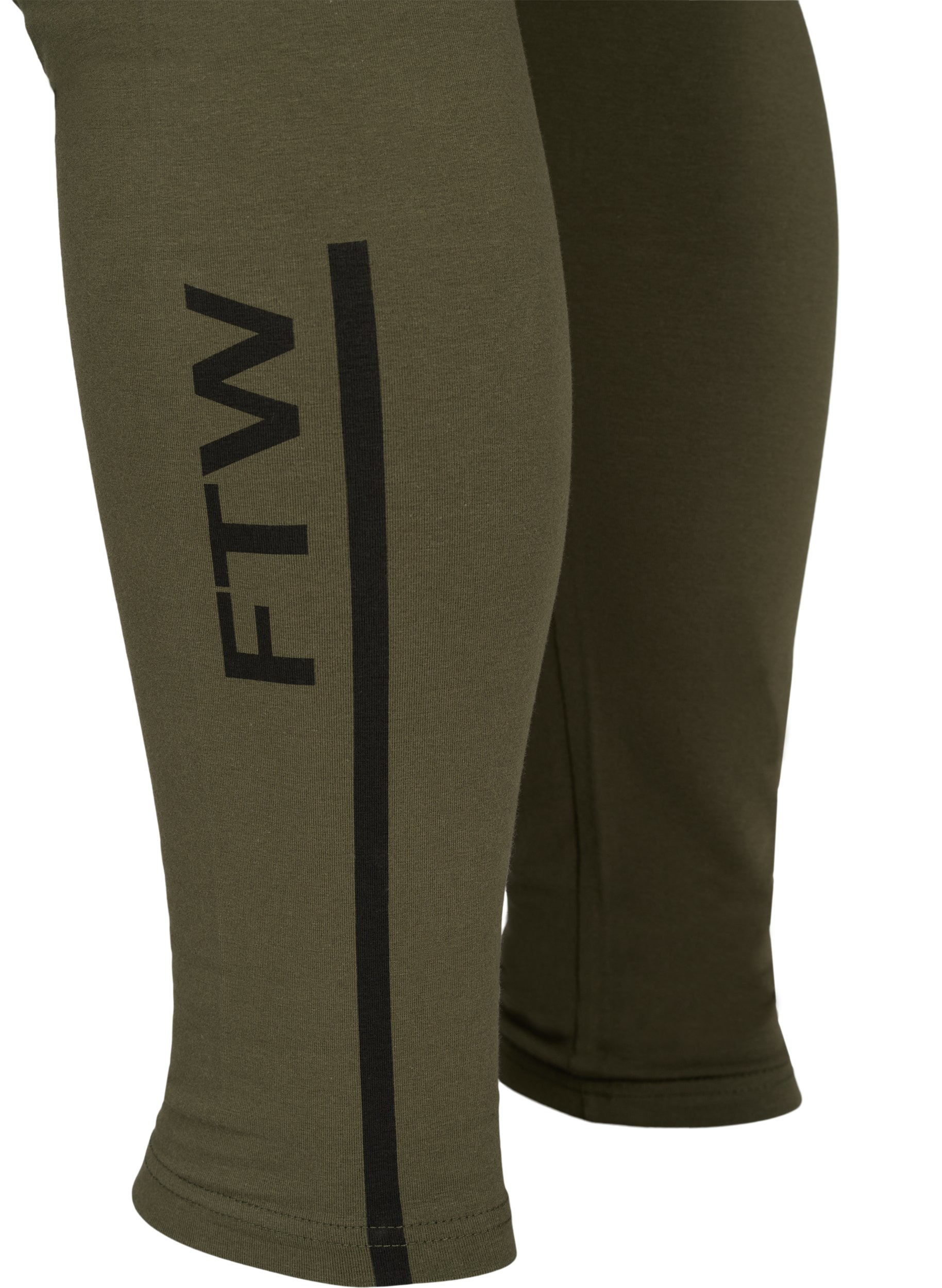 Bomulds leggings med printdetaljer, Ivy Green, Packshot image number 3