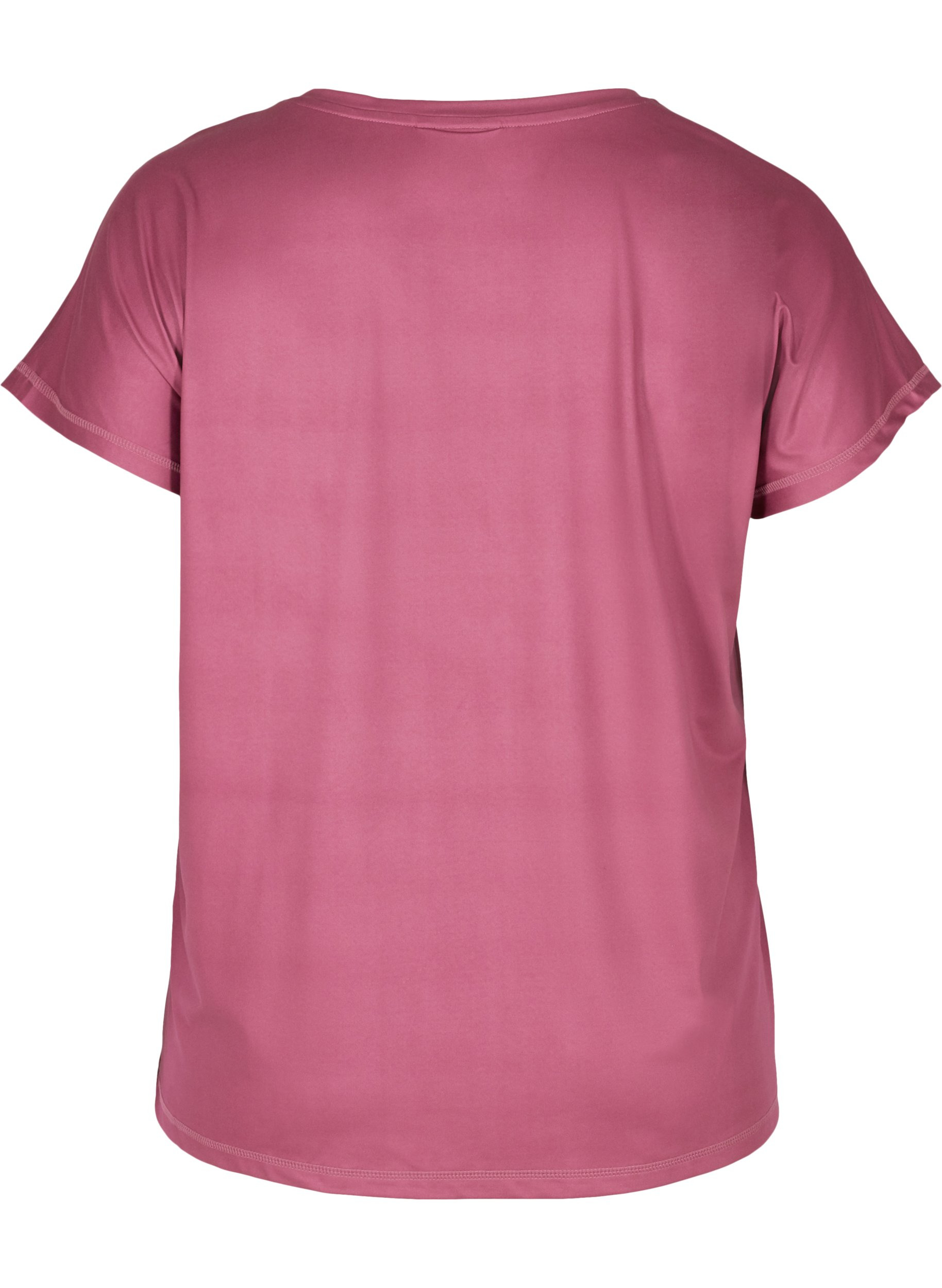 Ensfarvet trænings t-shirt, Violet Quartz, Packshot image number 1