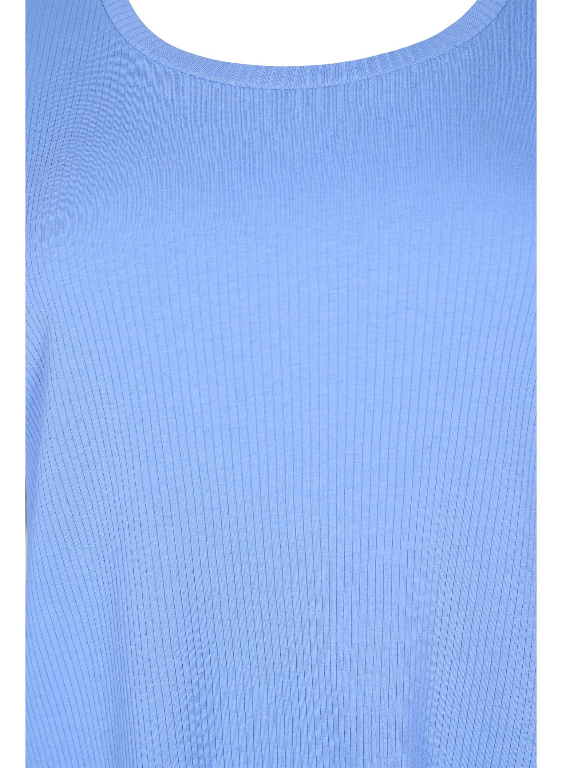 Kortærmet t-shirt i ribkvalitet, Wedgewood, Packshot image number 2