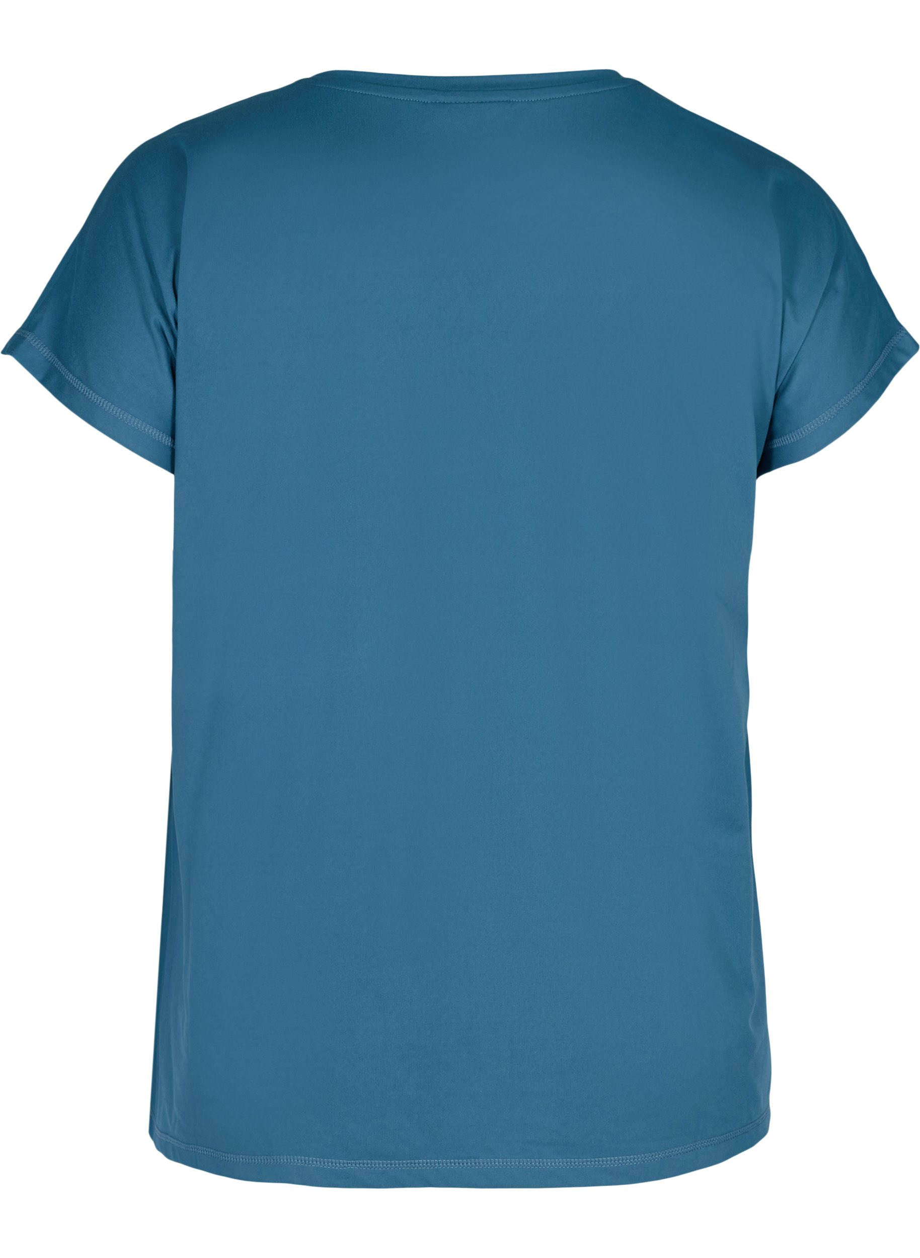 Ensfarvet trænings t-shirt, Midnight, Packshot image number 1