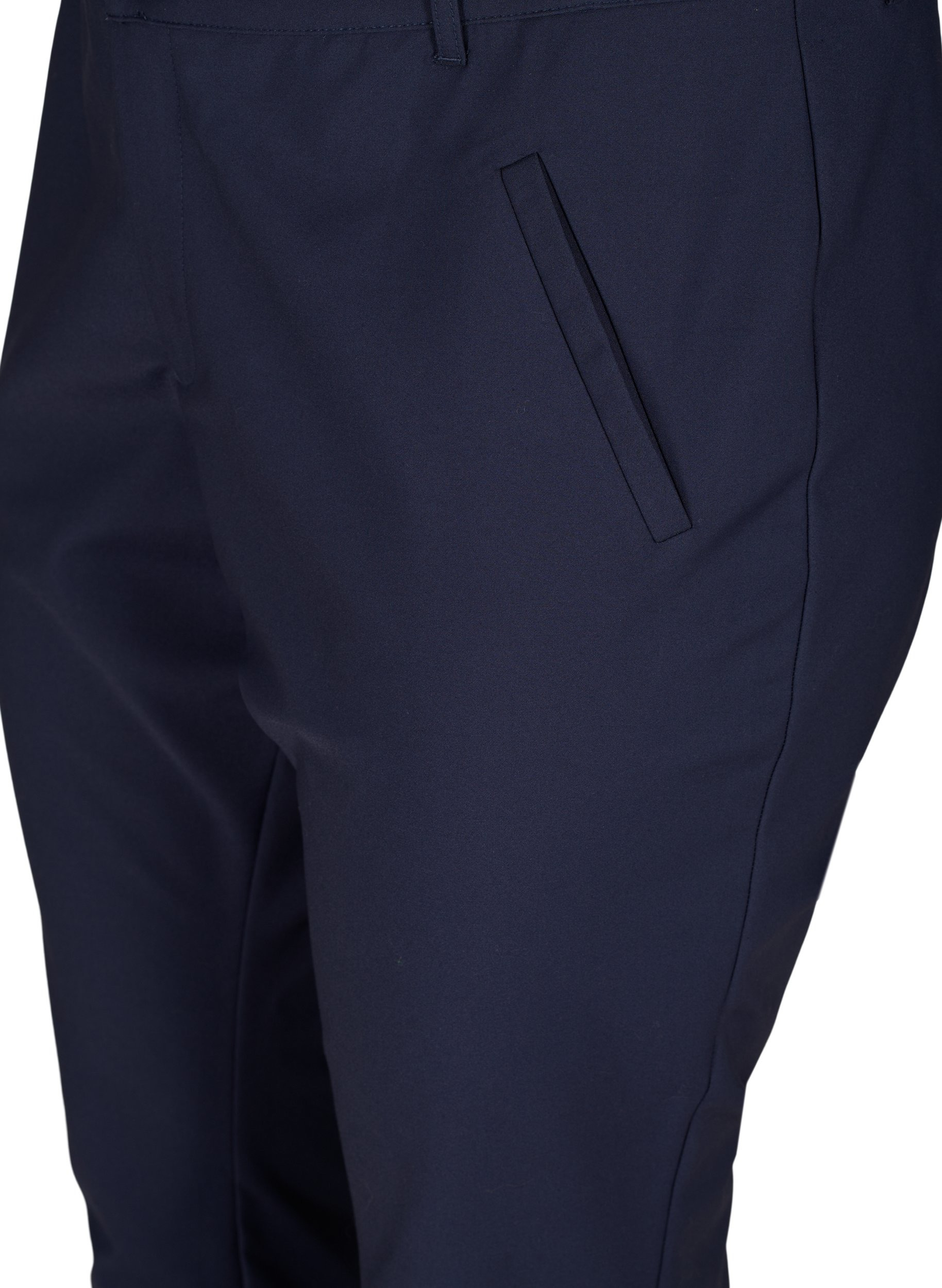 Klassiske bukser med høj talje og ankellængde, Night Sky, Packshot image number 2