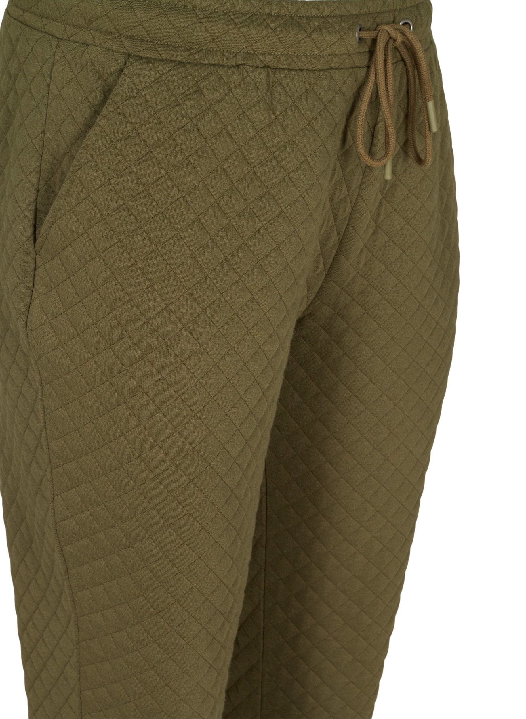 Sweatpants med quiltet mønster, Ivy Green, Packshot image number 2