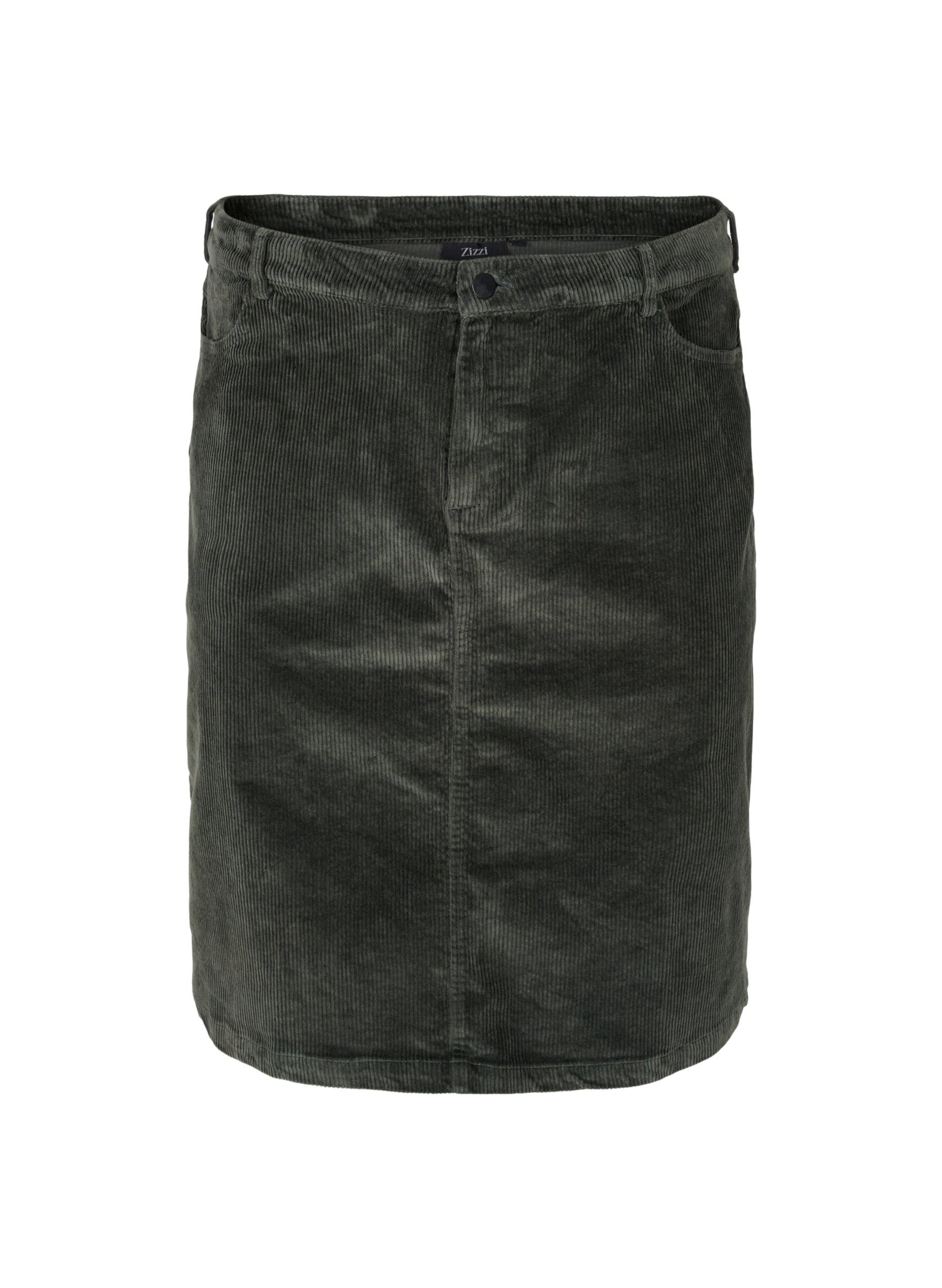 Bomulds nederdel i fløjl, Urban Chic, Packshot image number 0