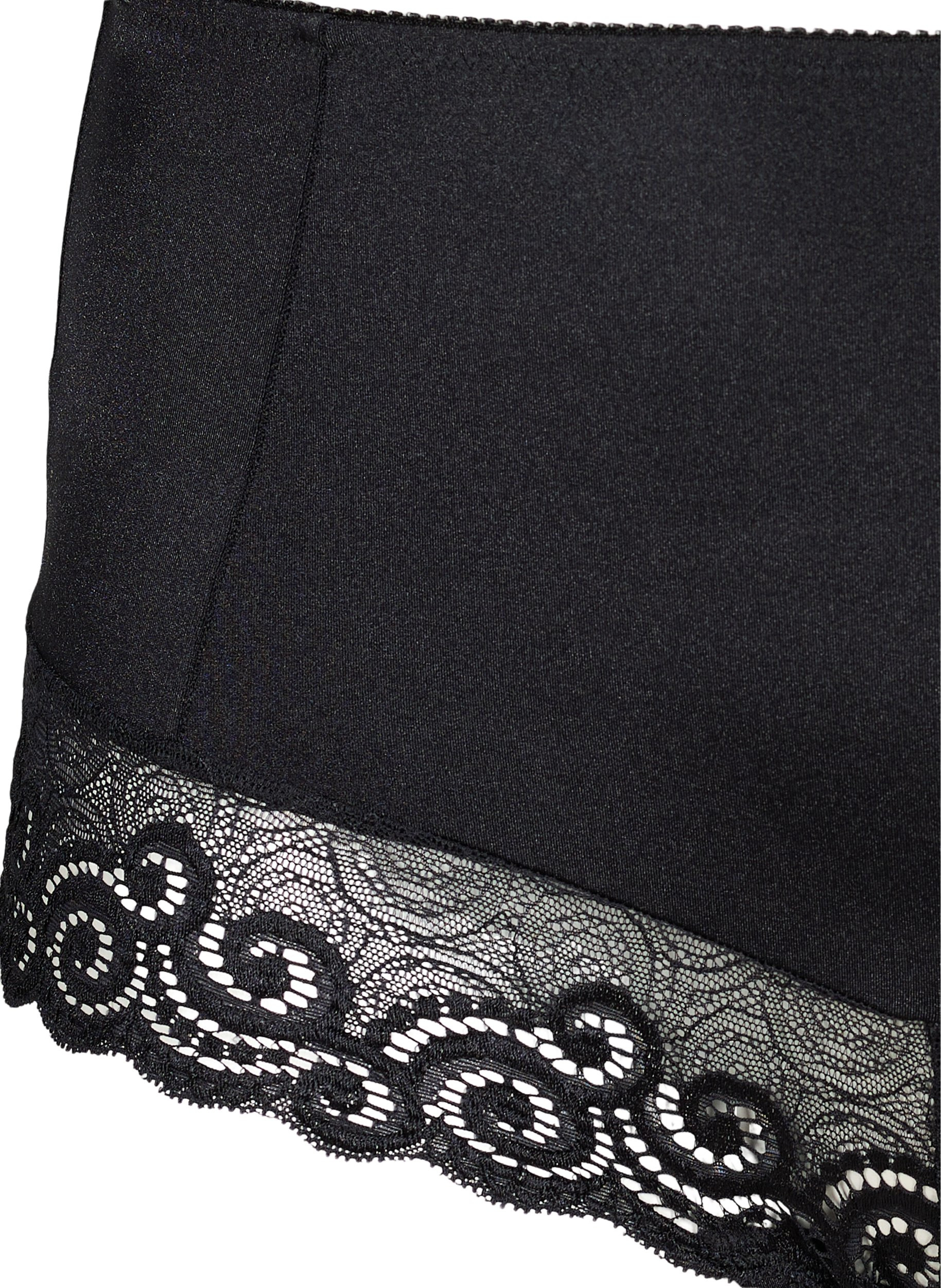 Trusse med høj talje og blonder, Black, Packshot image number 2