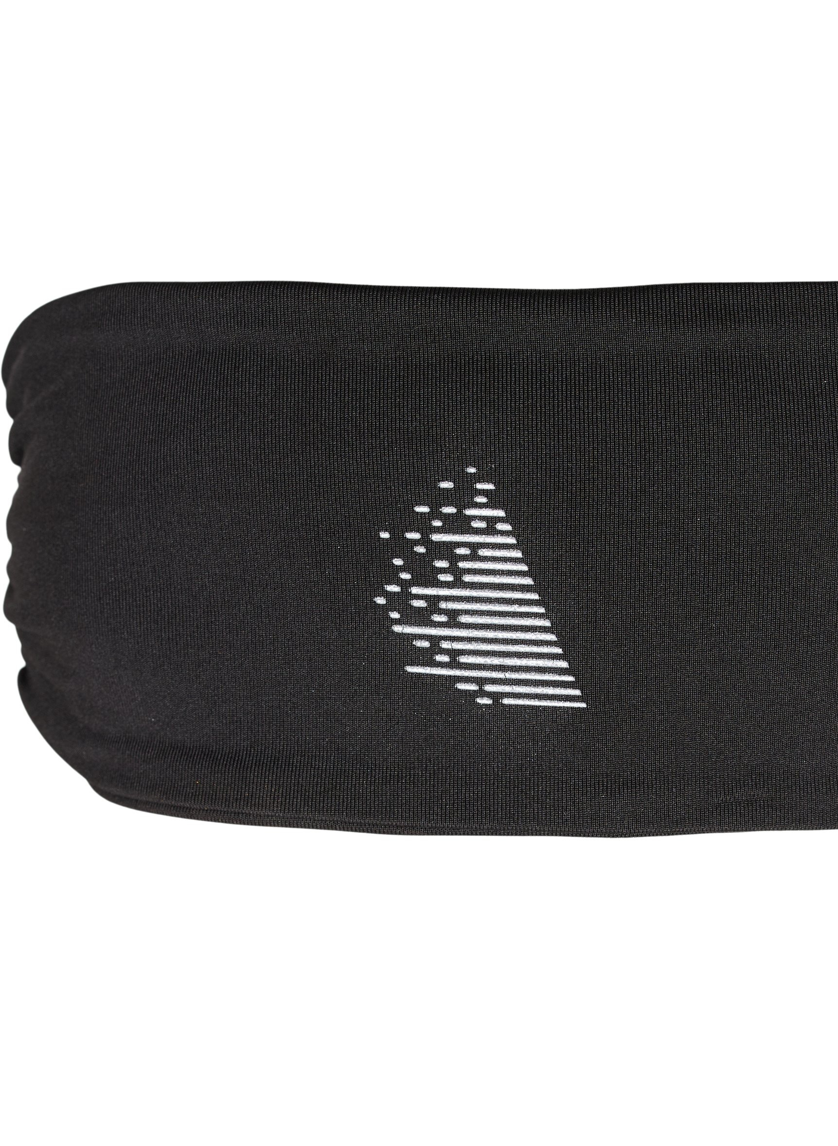 Pandebånd med drapering og reflex, Black, Packshot image number 3