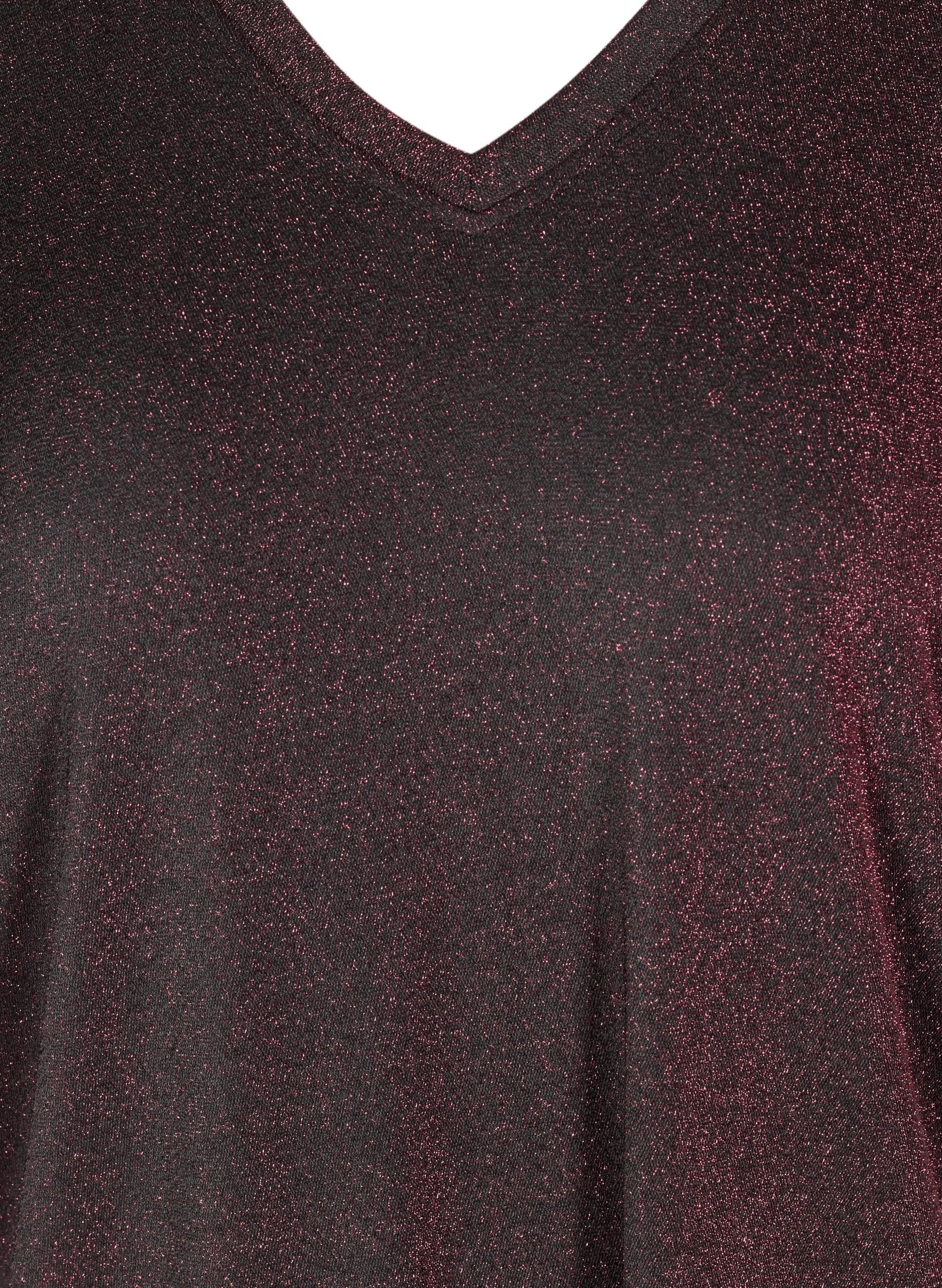 Glimmer bluse med 3/4 ærmer, Pink, Packshot image number 2