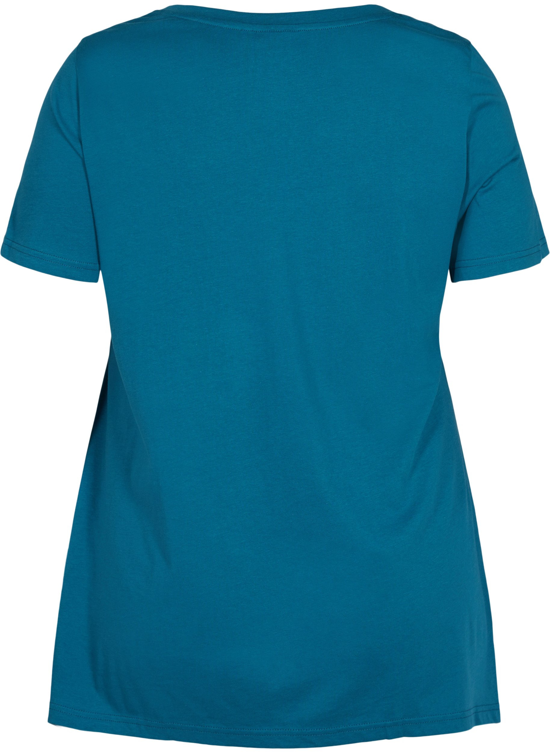 Kortærmet bomulds t-shirt med a-form, Dragonfly BEACH, Packshot image number 1