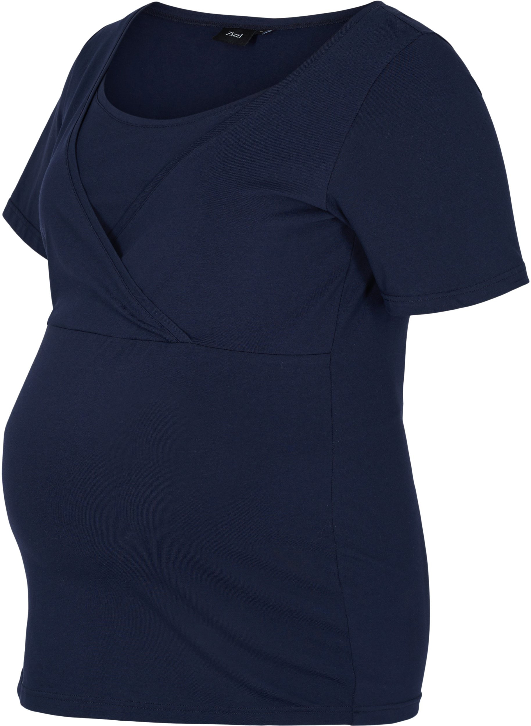 Kortærmet graviditets t-shirt i bomuld, Night Sky