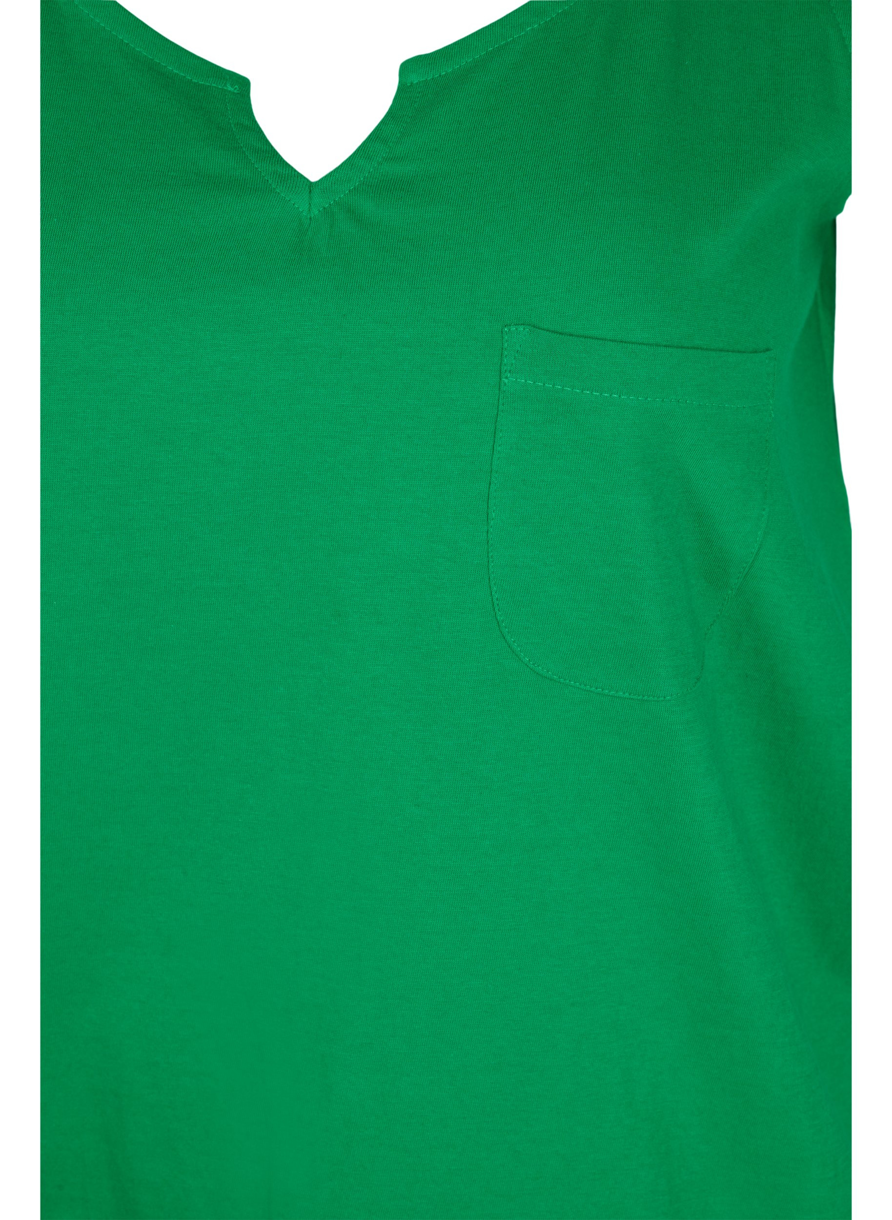 Bomulds top med elastik i bunden, Jolly Green, Packshot image number 2