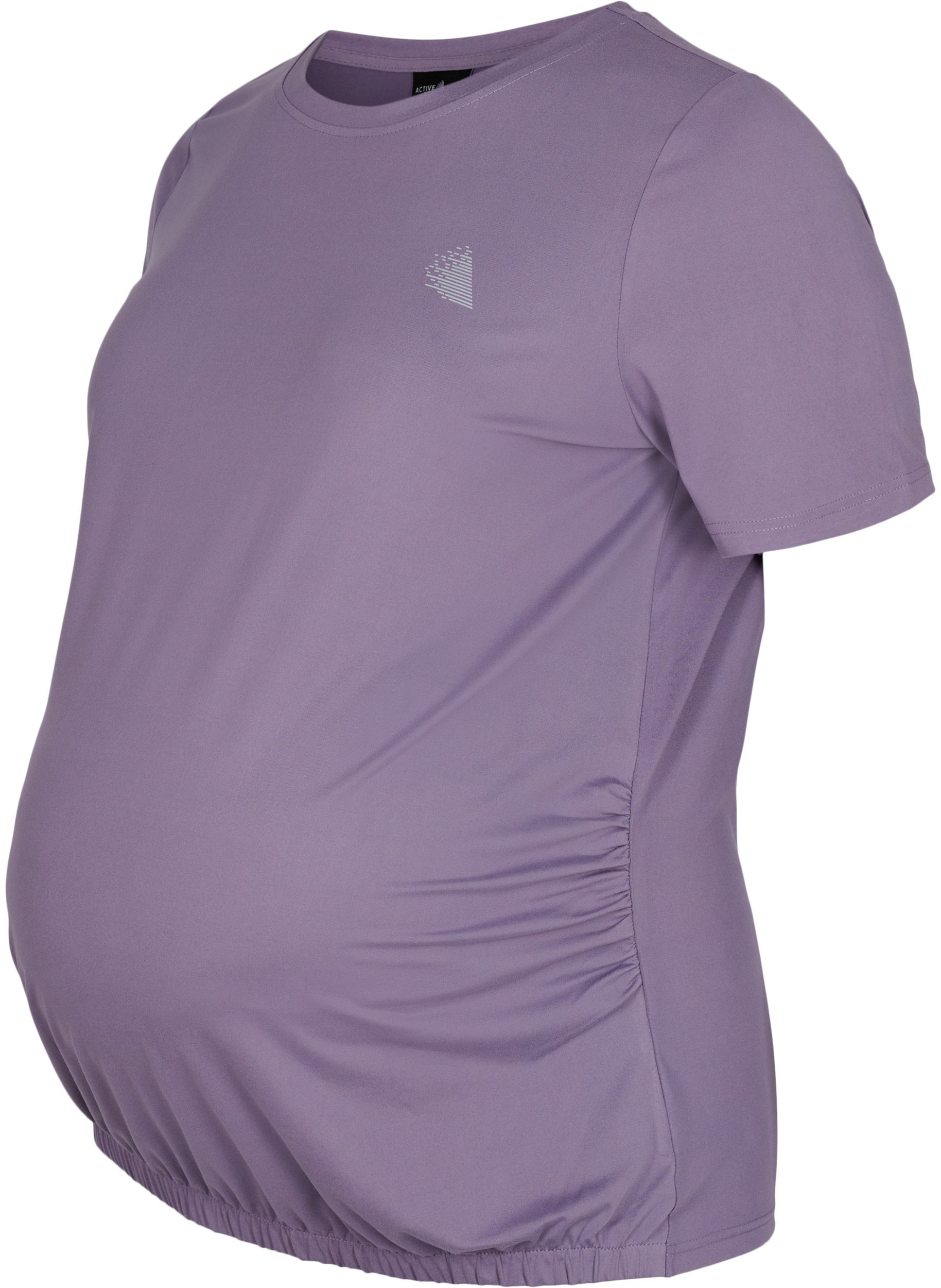 Graviditets trænings t-shirt, Purple Sage