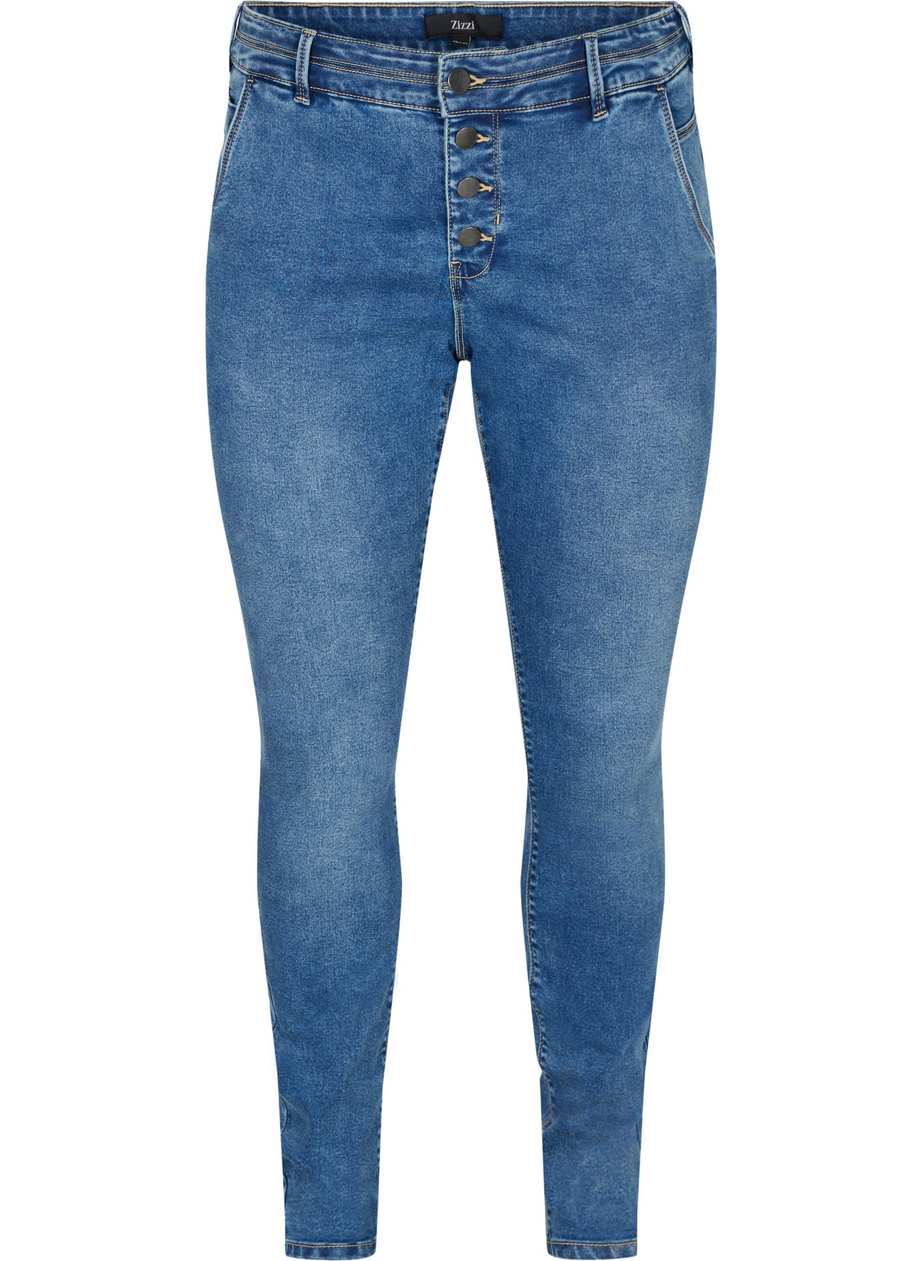 Ekstra slim Sanna jeans, Blue denim, Packshot