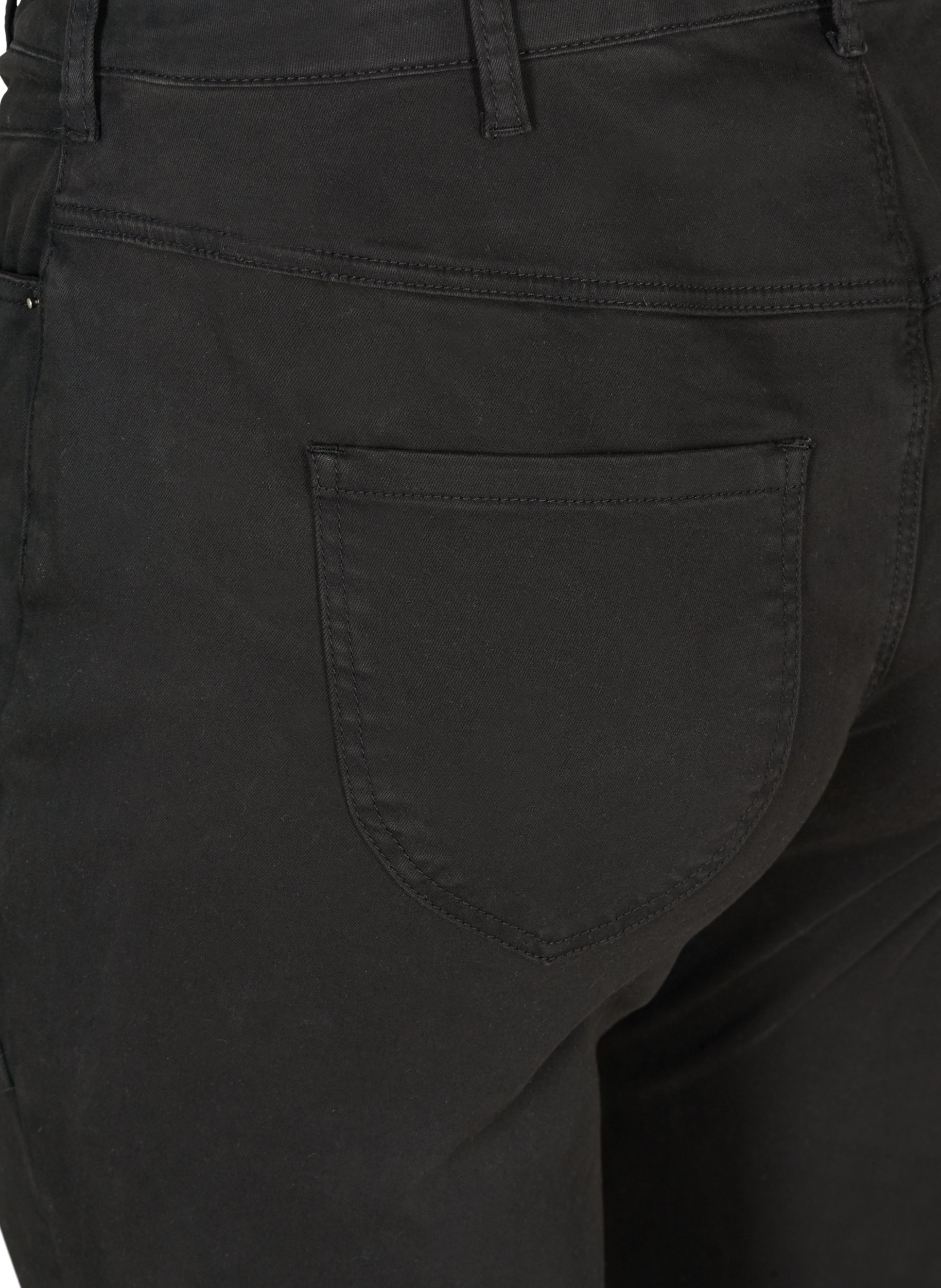 Højtaljede ekstra slim Nille jeans, Black, Packshot image number 3