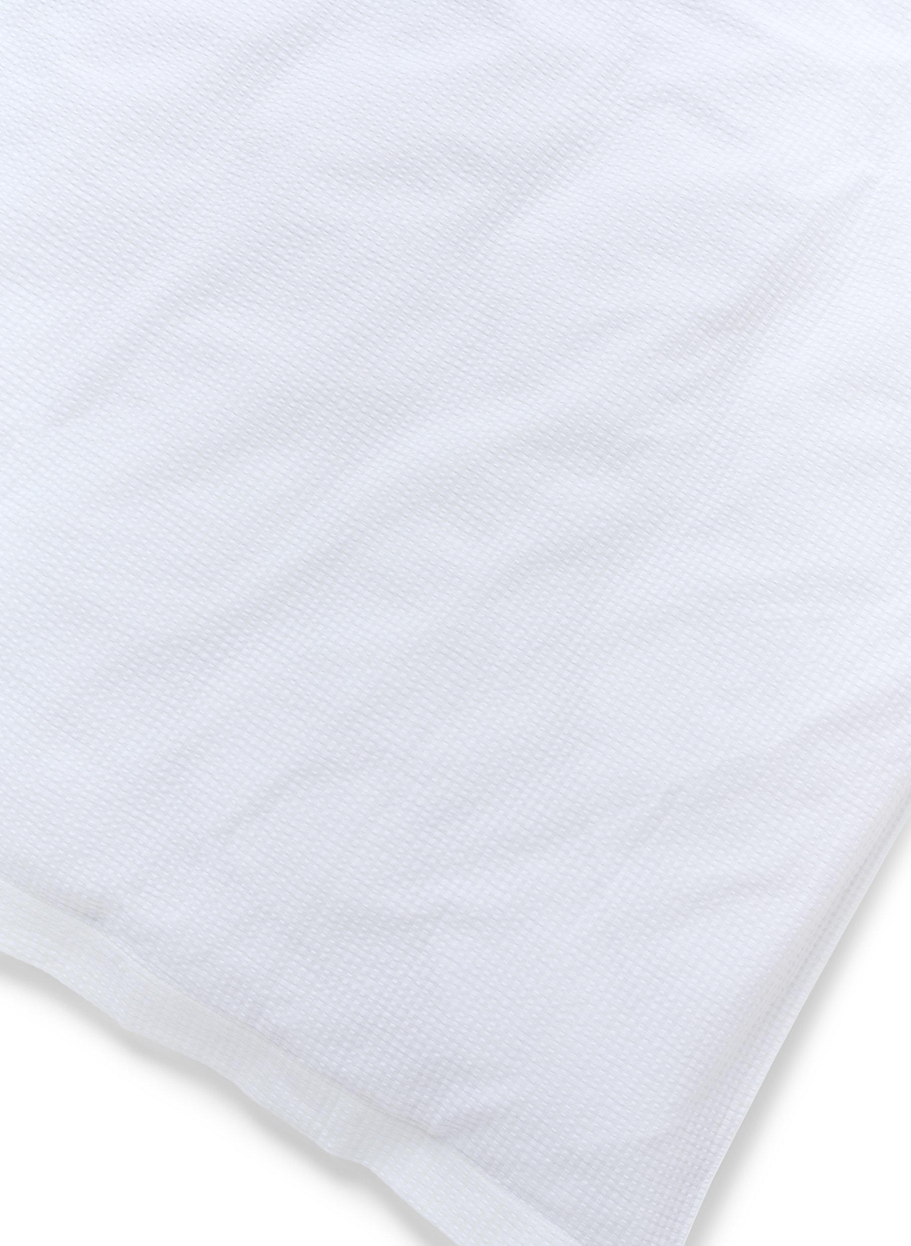 Ternet sengesæt i bomuld, White/White Check, Packshot image number 2