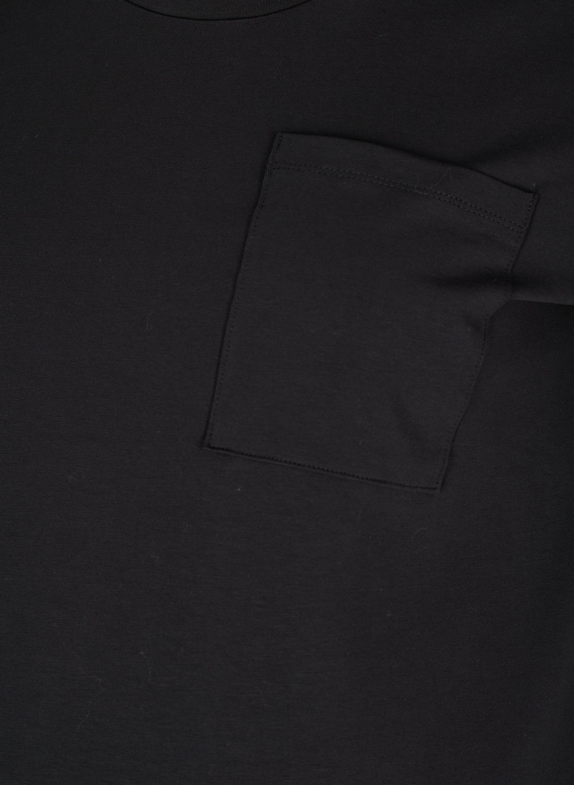Kortærmet graviditets t-shirt i bomuld, Black, Packshot image number 2