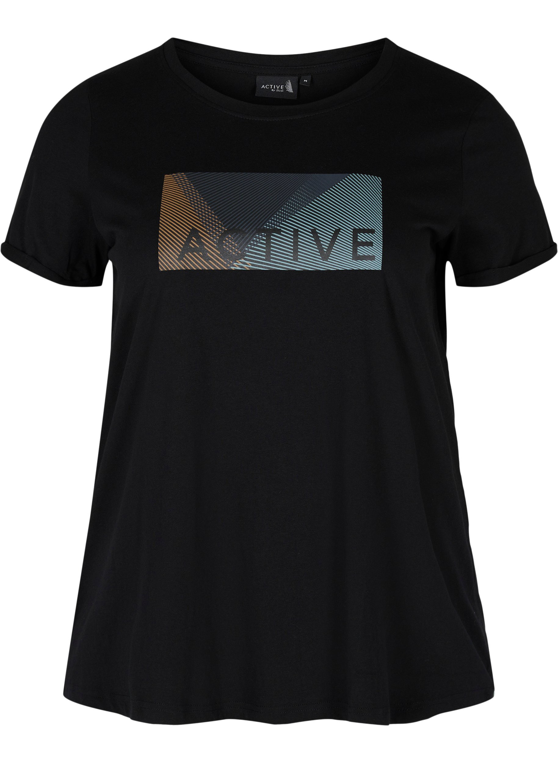 Trænings t-shirt med print, Black Citadel, Packshot image number 0