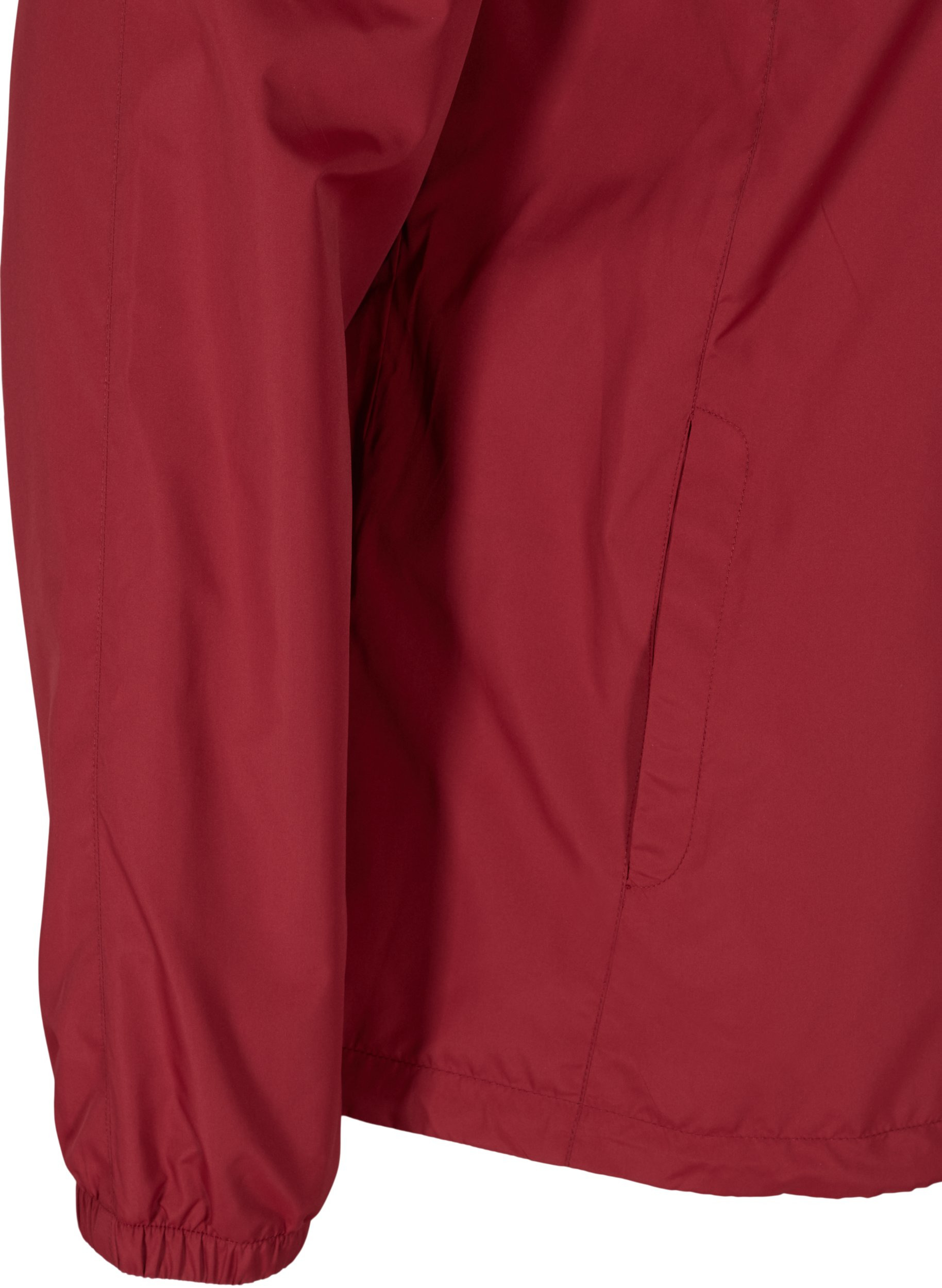 Kort jakke med lynlås og hætte, Rio Red, Packshot image number 3