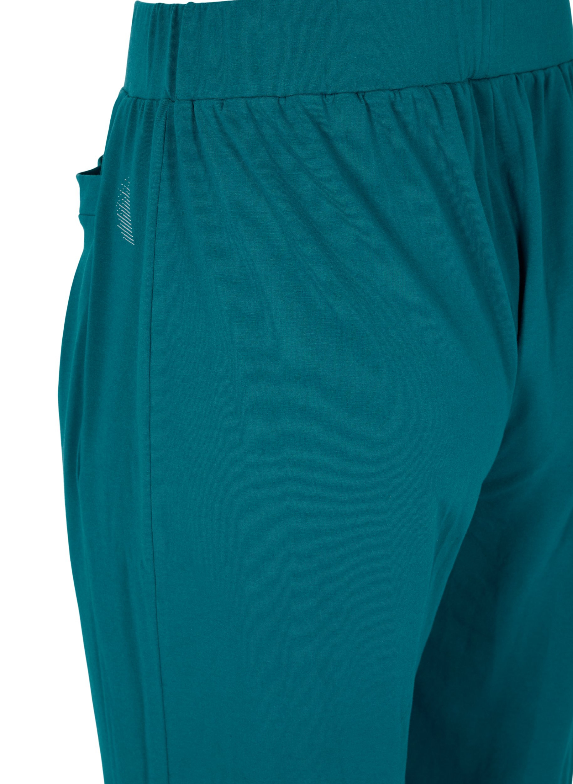 Løse bukser med lommer, Deep Teal Mel., Packshot image number 2