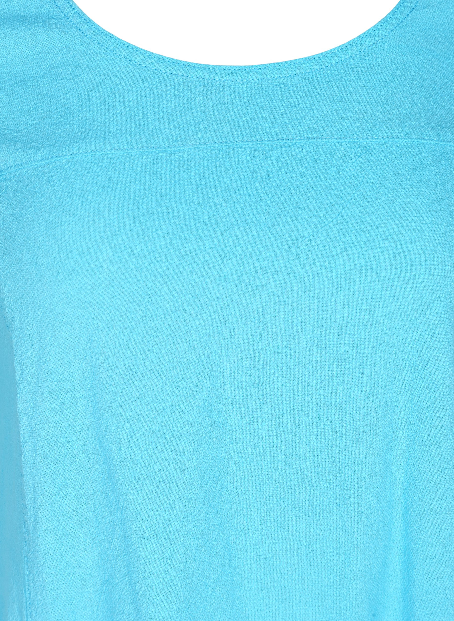 Kortærmet kjole i bomuld, River Blue, Packshot image number 2
