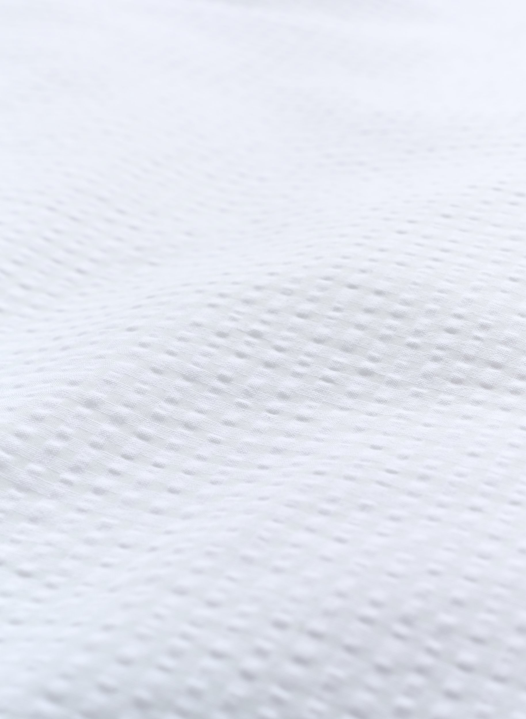 Ternet sengesæt i bomuld, White/White Check, Packshot image number 3