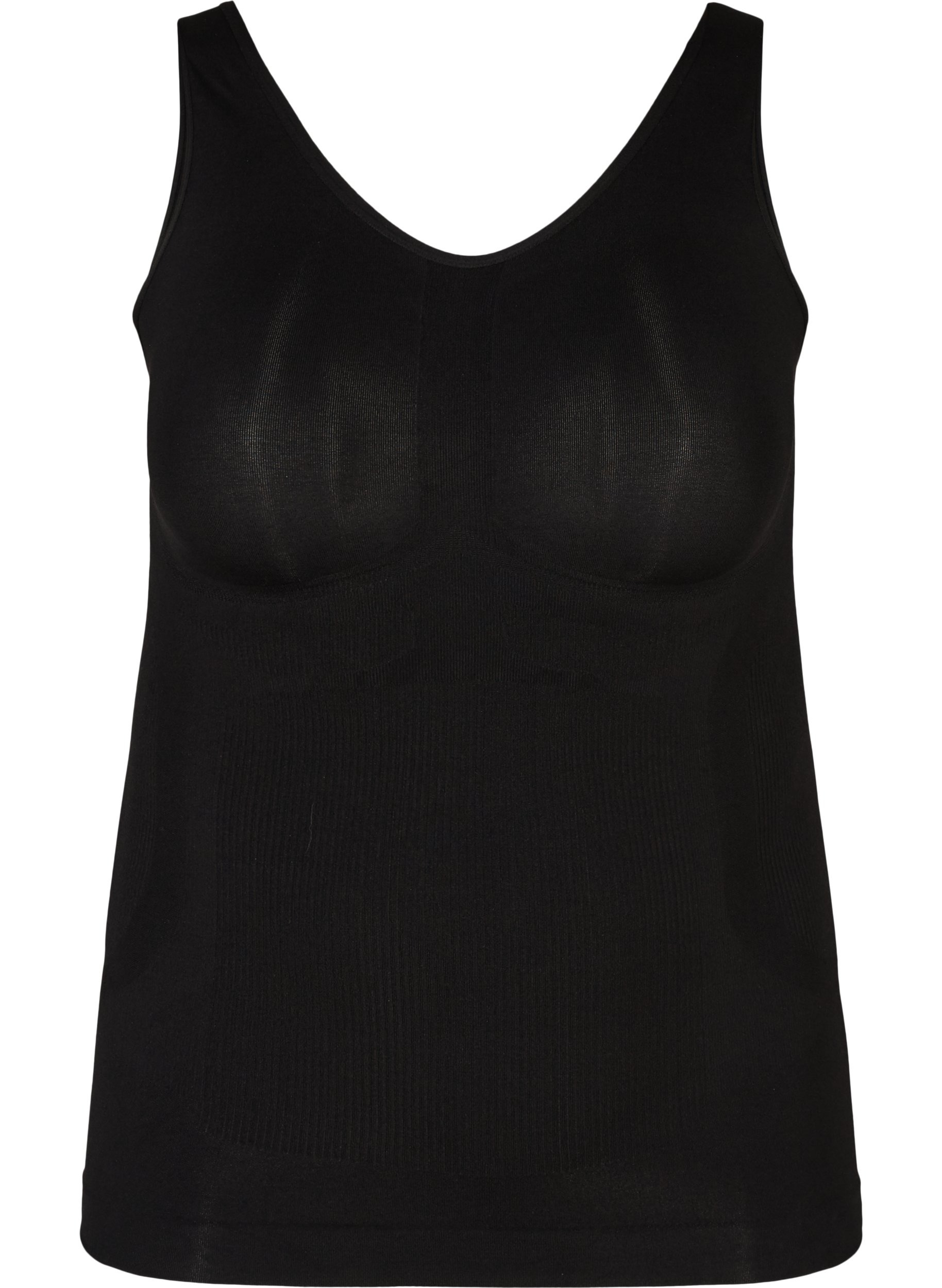 Shapewear top med brede stropper, Black, Packshot image number 0