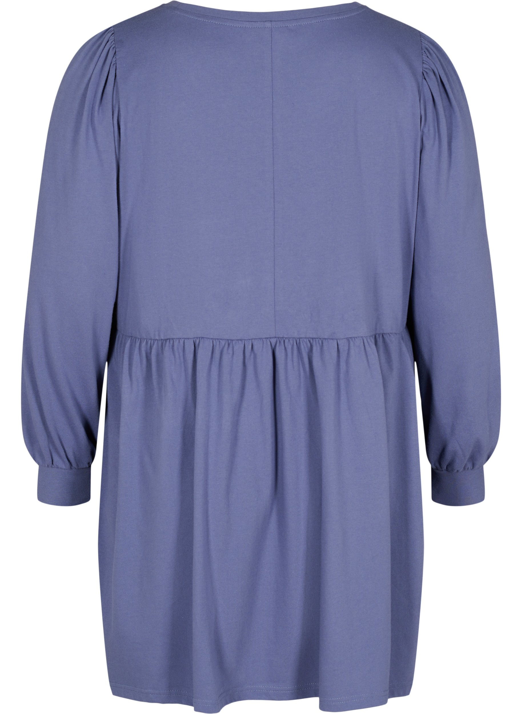Graviditets tunika med pufærmer, Nightshadow Blue, Packshot image number 1