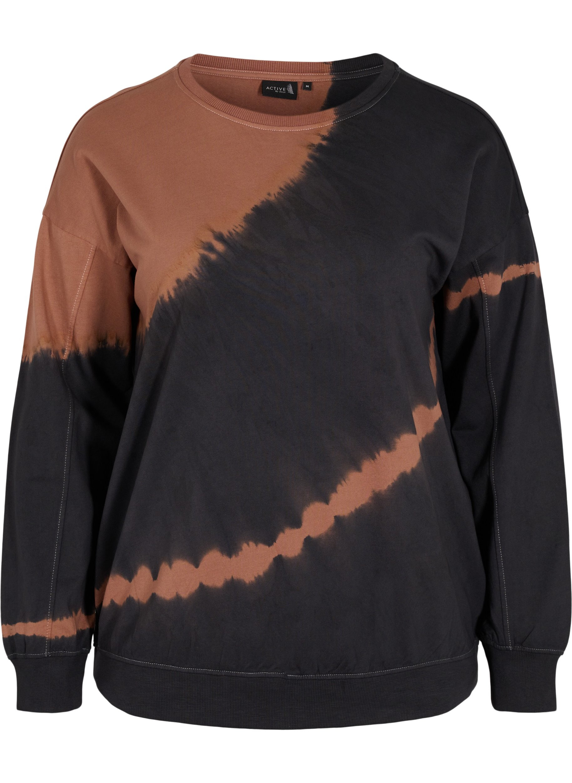 Bomulds sweatshirt med cool print, Rawhide, Packshot image number 0