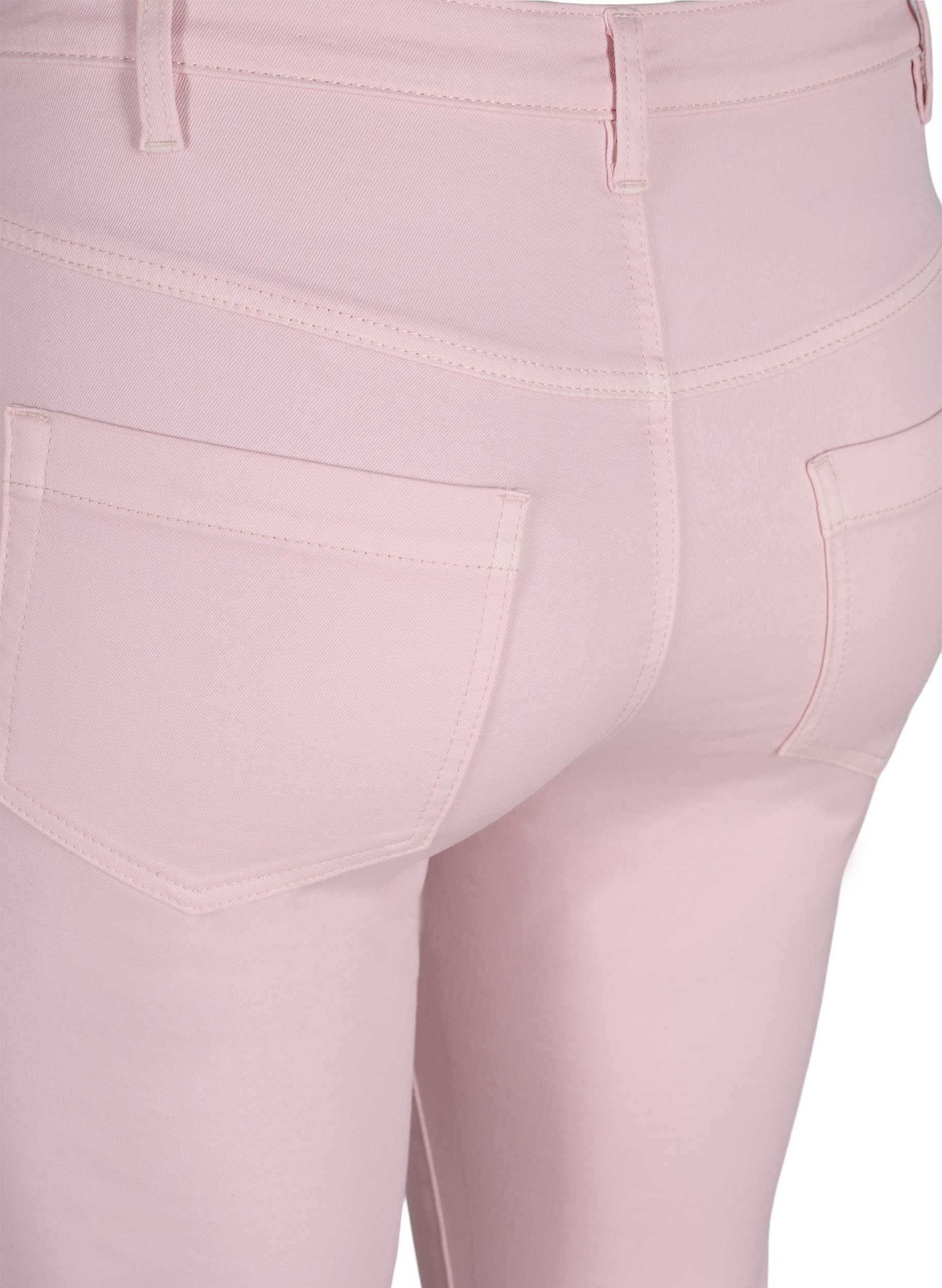 Super slim Amy jeans med høj talje, Chalk Pink, Packshot image number 3