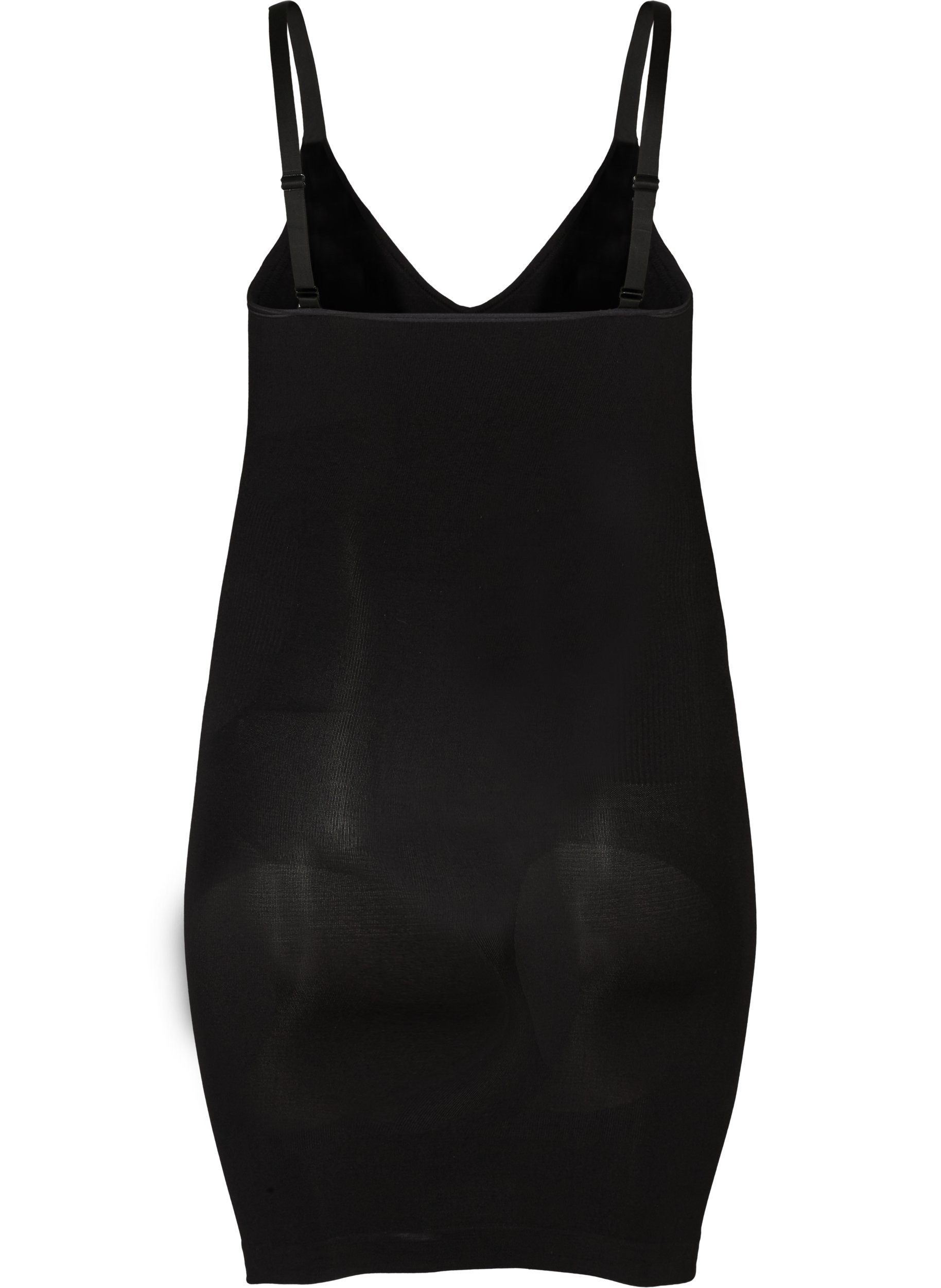 Shapewear kjole med tynde stropper, Black, Packshot image number 1
