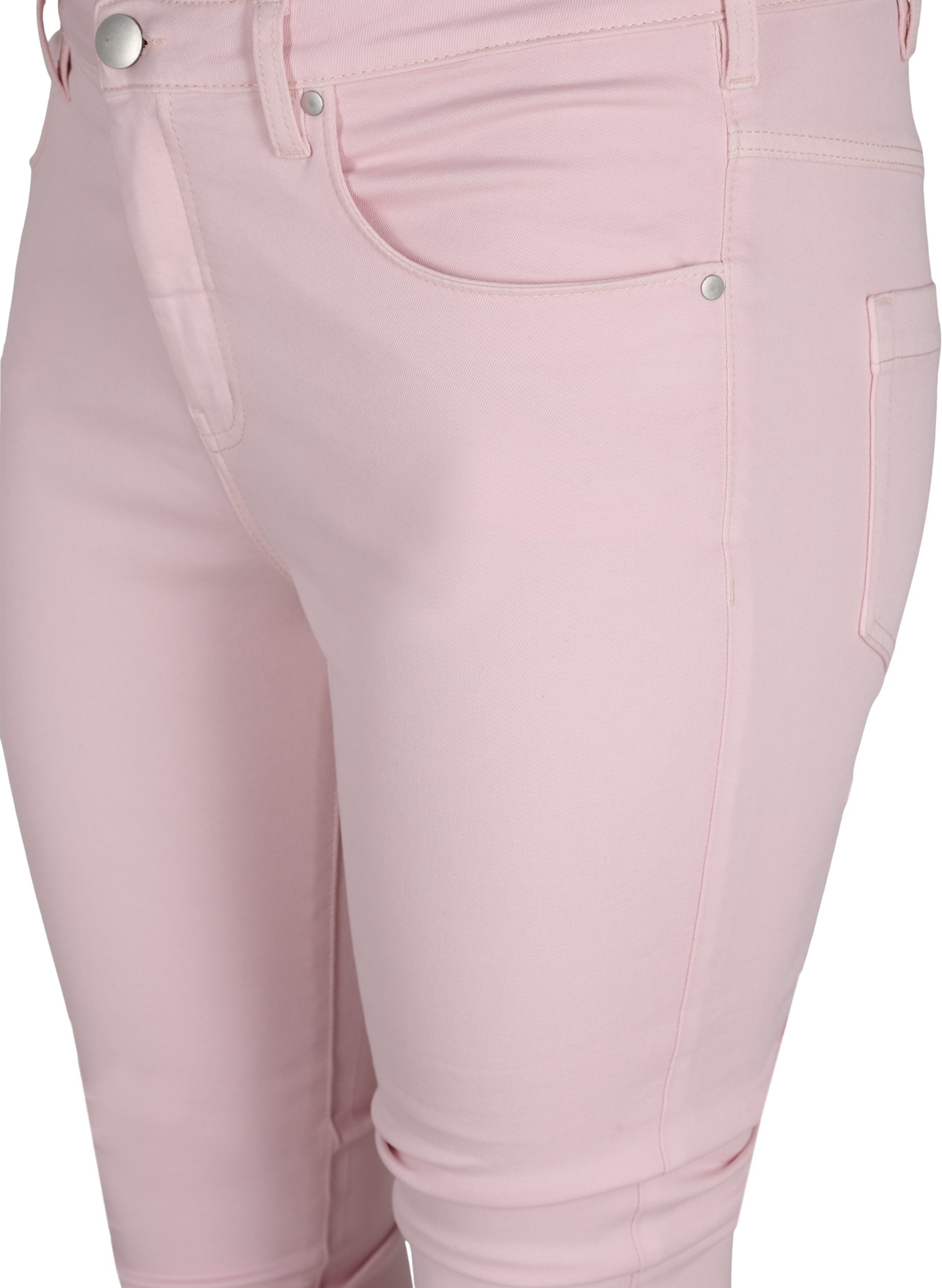 Super slim Amy jeans med høj talje, Chalk Pink, Packshot image number 2