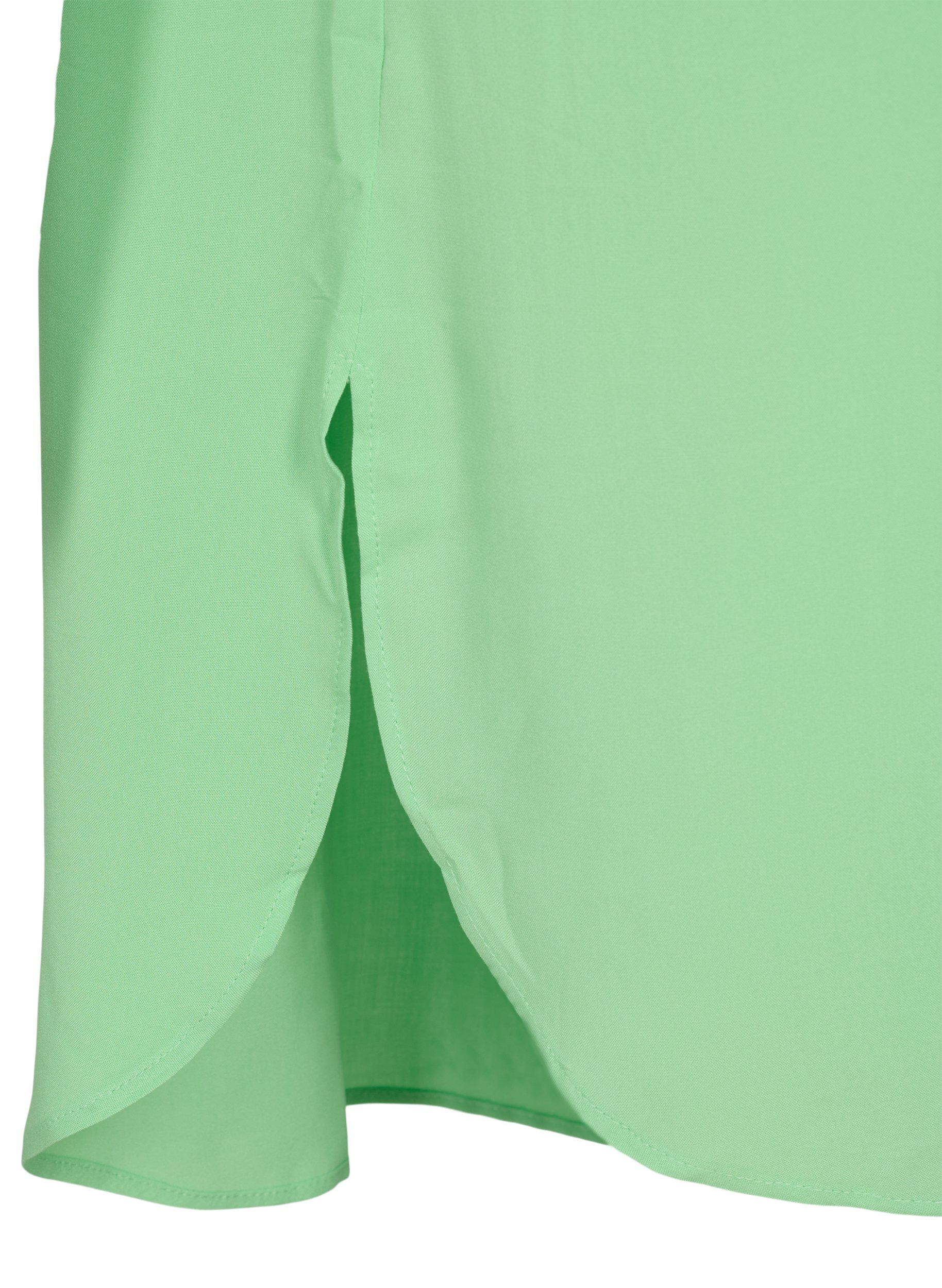 Lang viskose skjorte med 2/4 ærmer, Summer Green, Packshot image number 3