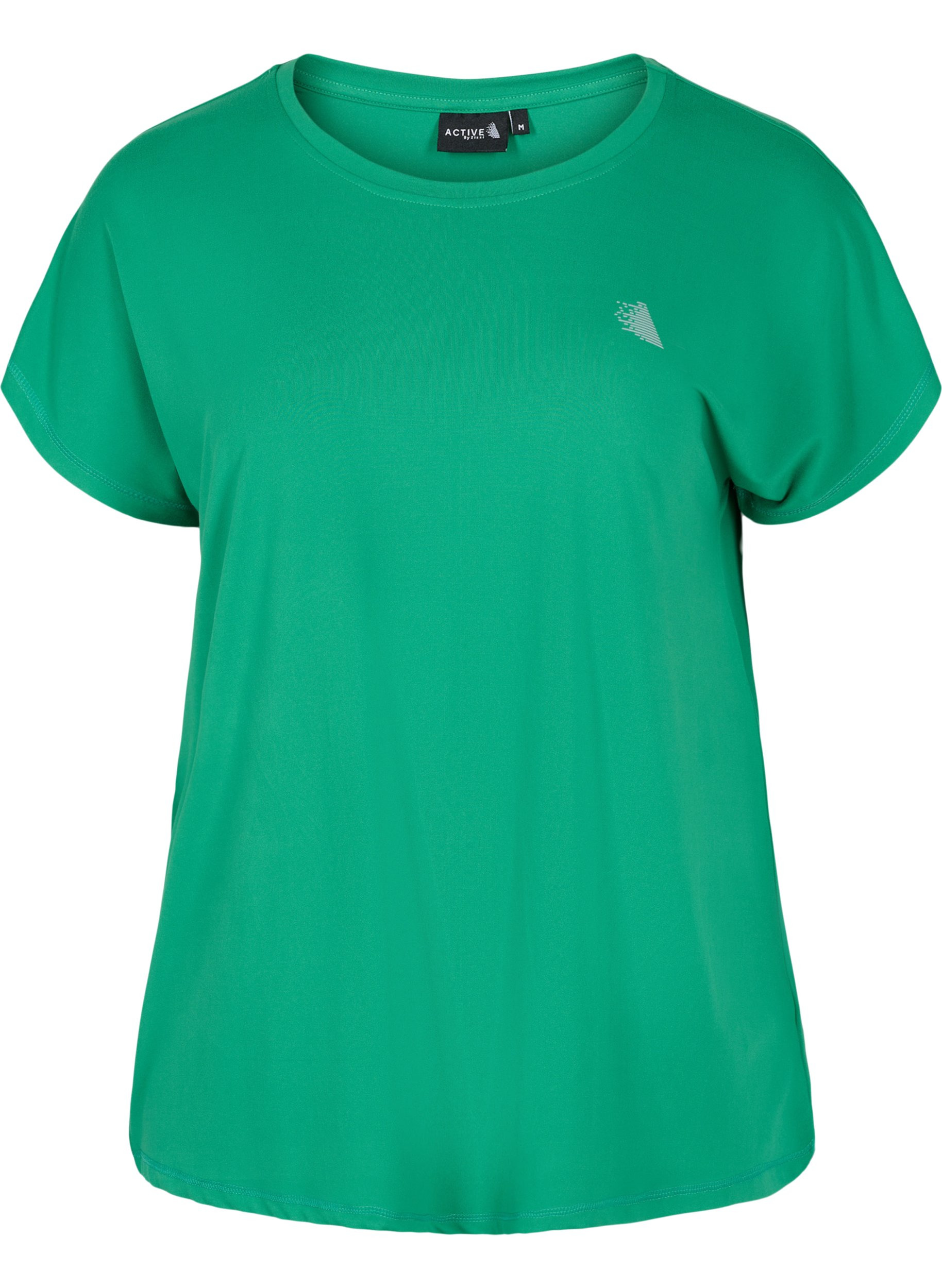 Ensfarvet trænings t-shirt, Jolly Green