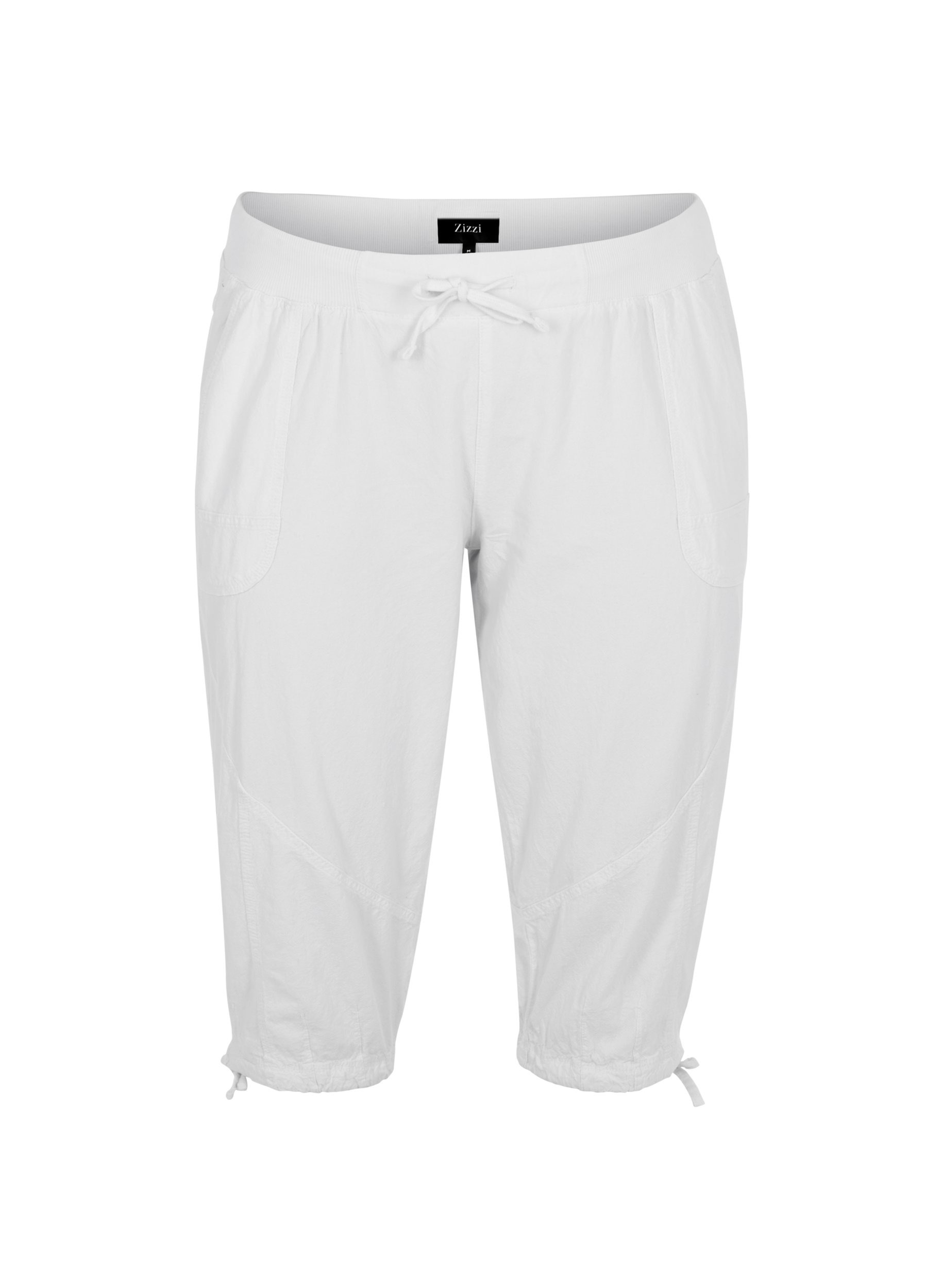 Løse knickers i bomuld, Bright White