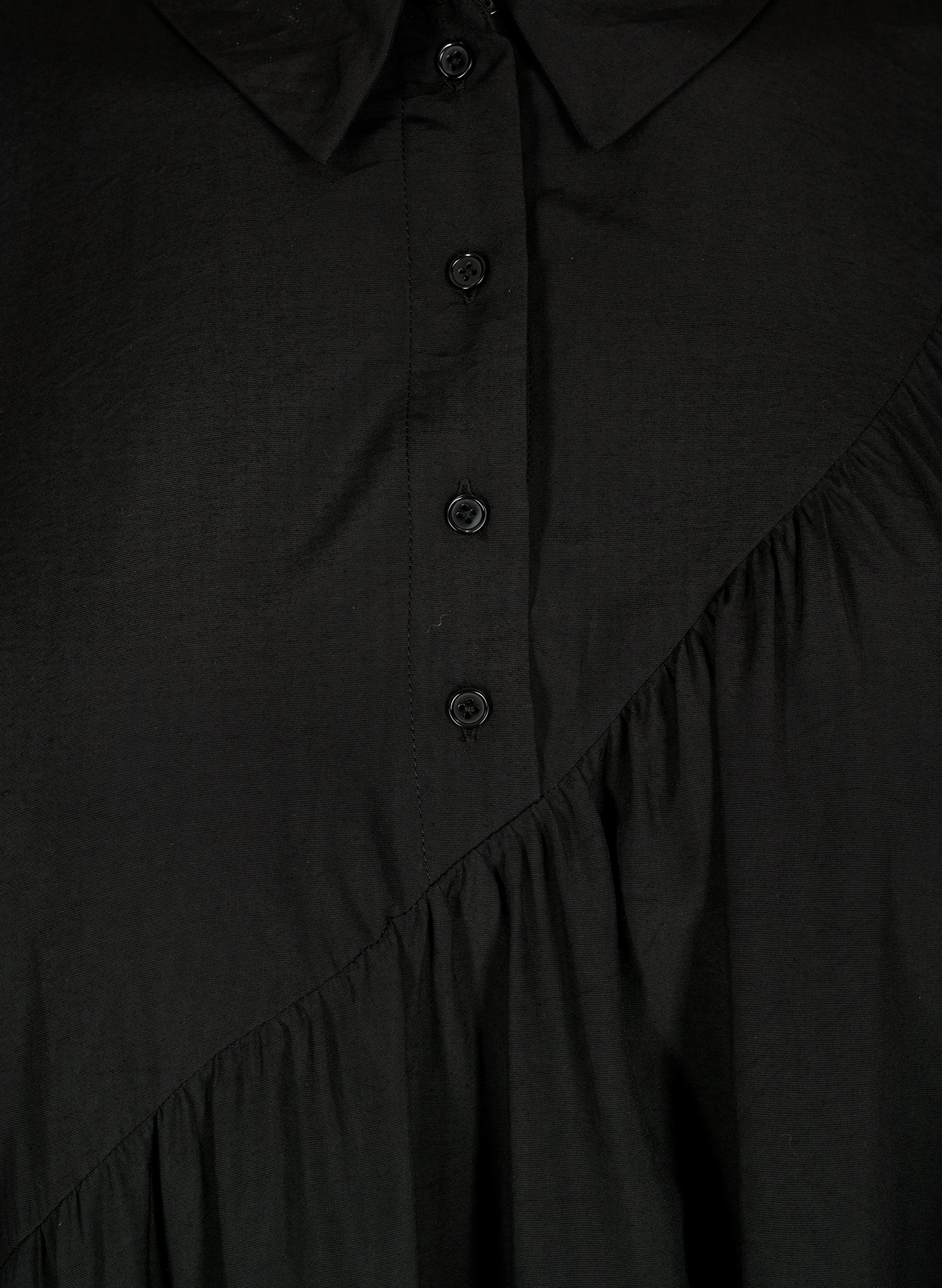 Tunika med asymmetrisk bund, Black, Packshot image number 2