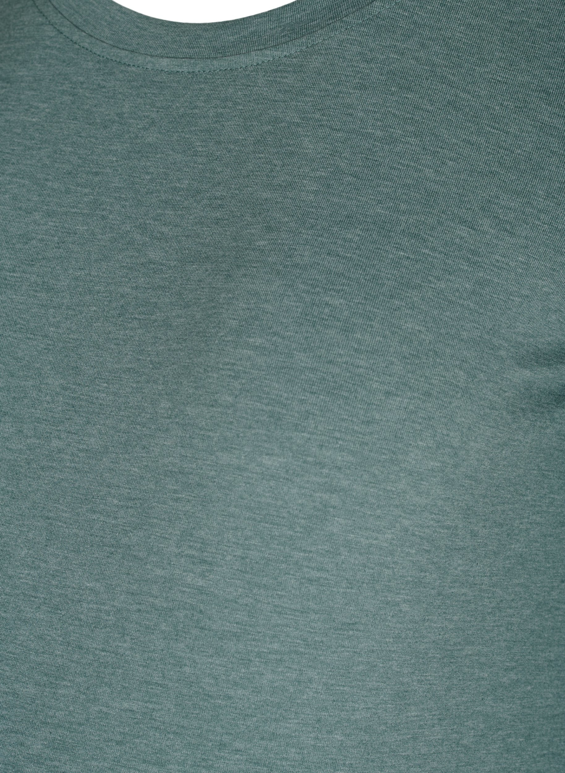 Basis graviditets bluse med lange ærmer, Silver Pine, Packshot image number 2