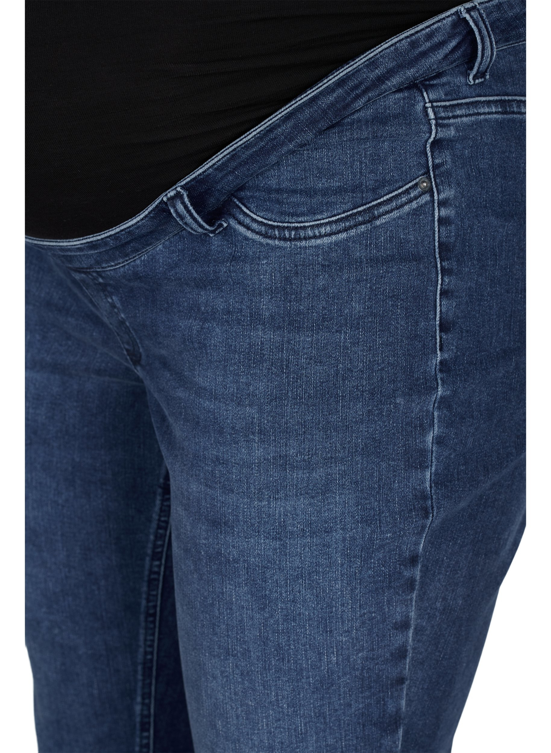 Graviditets Emily jeans, Blue denim, Packshot image number 2