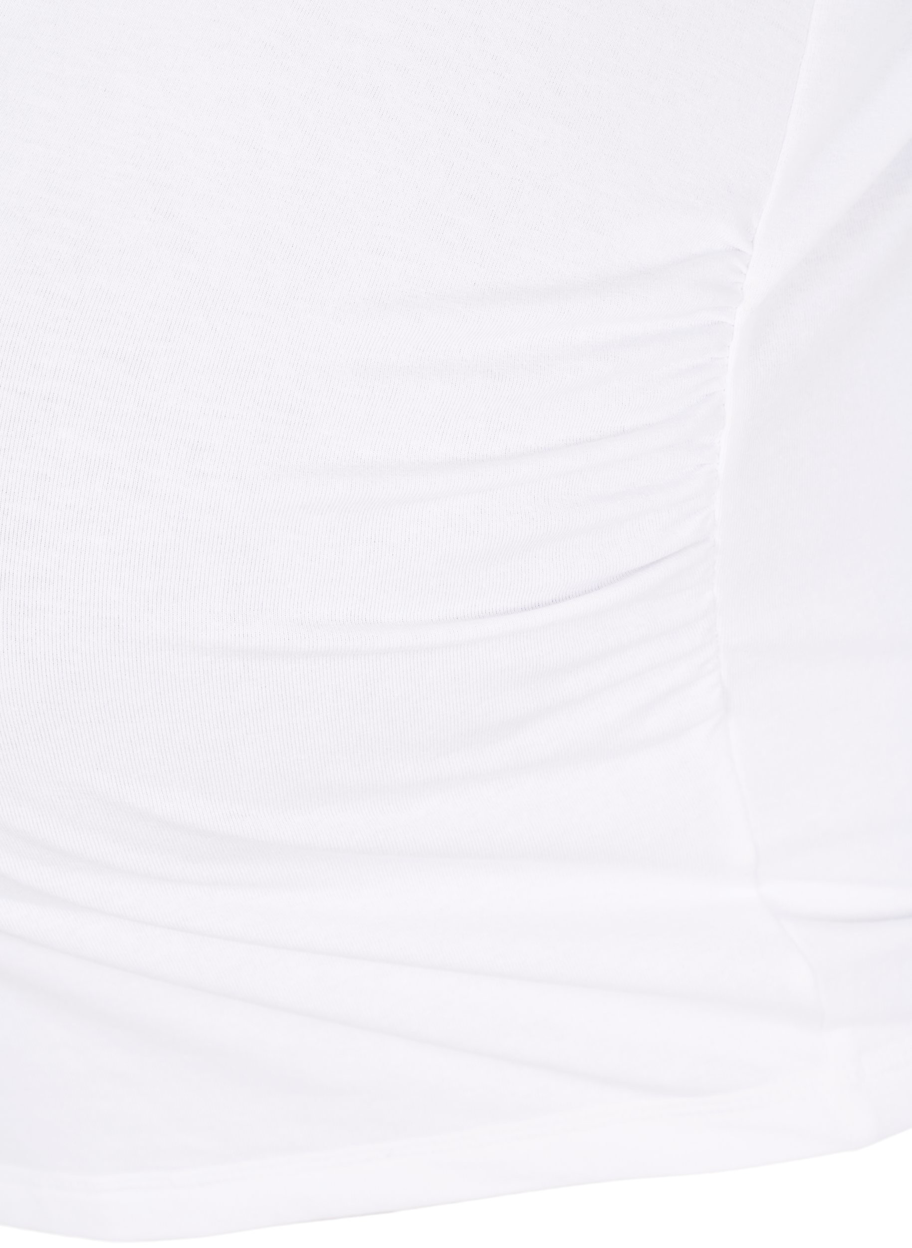 Basis graviditets bluse med lange ærmer, White, Packshot image number 3