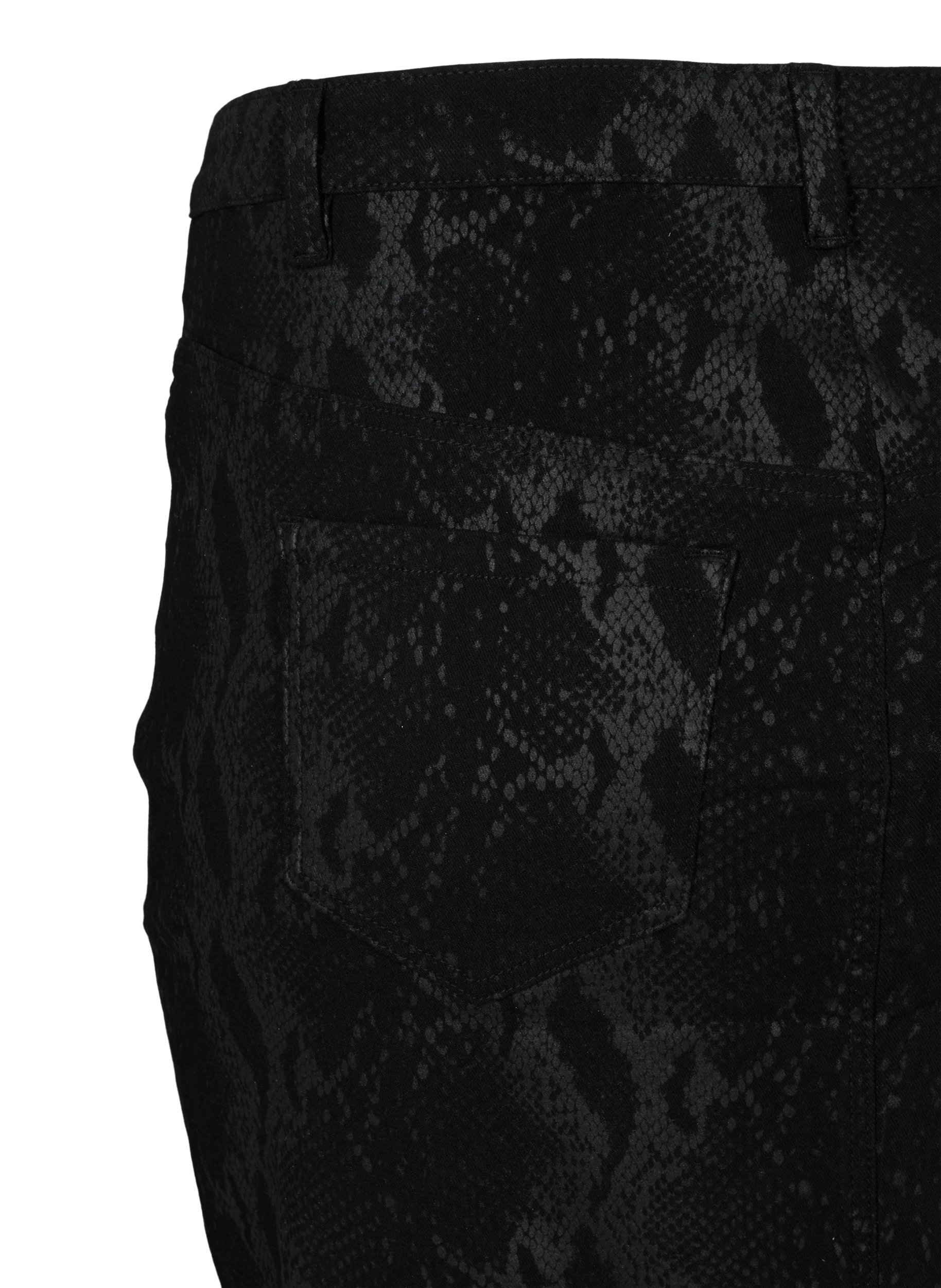 Tætsiddende nederdel med mønster, Black Snake, Packshot image number 2