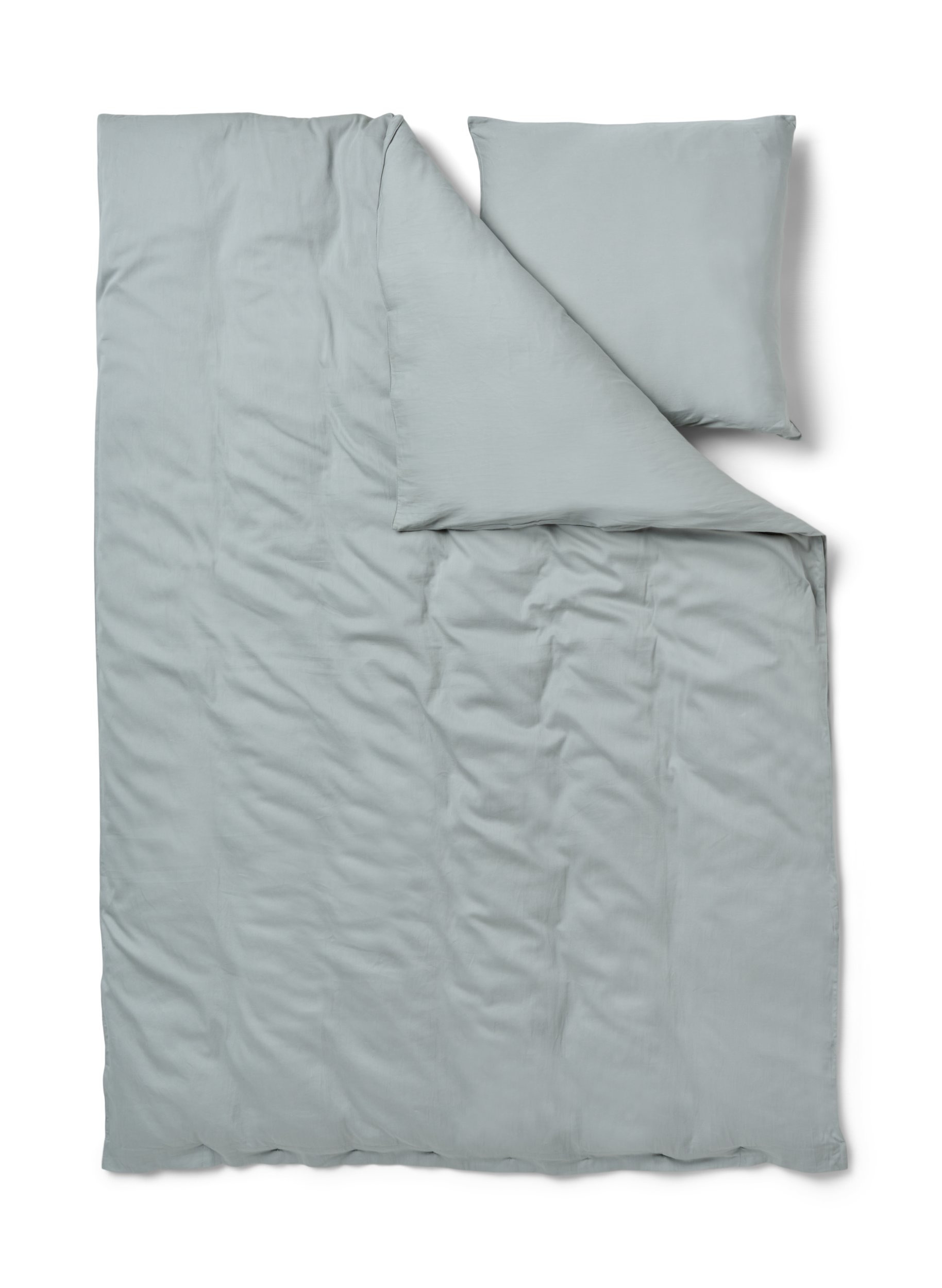 Ensfarvet sengesæt i bomuld, Belgian Block, Packshot image number 1