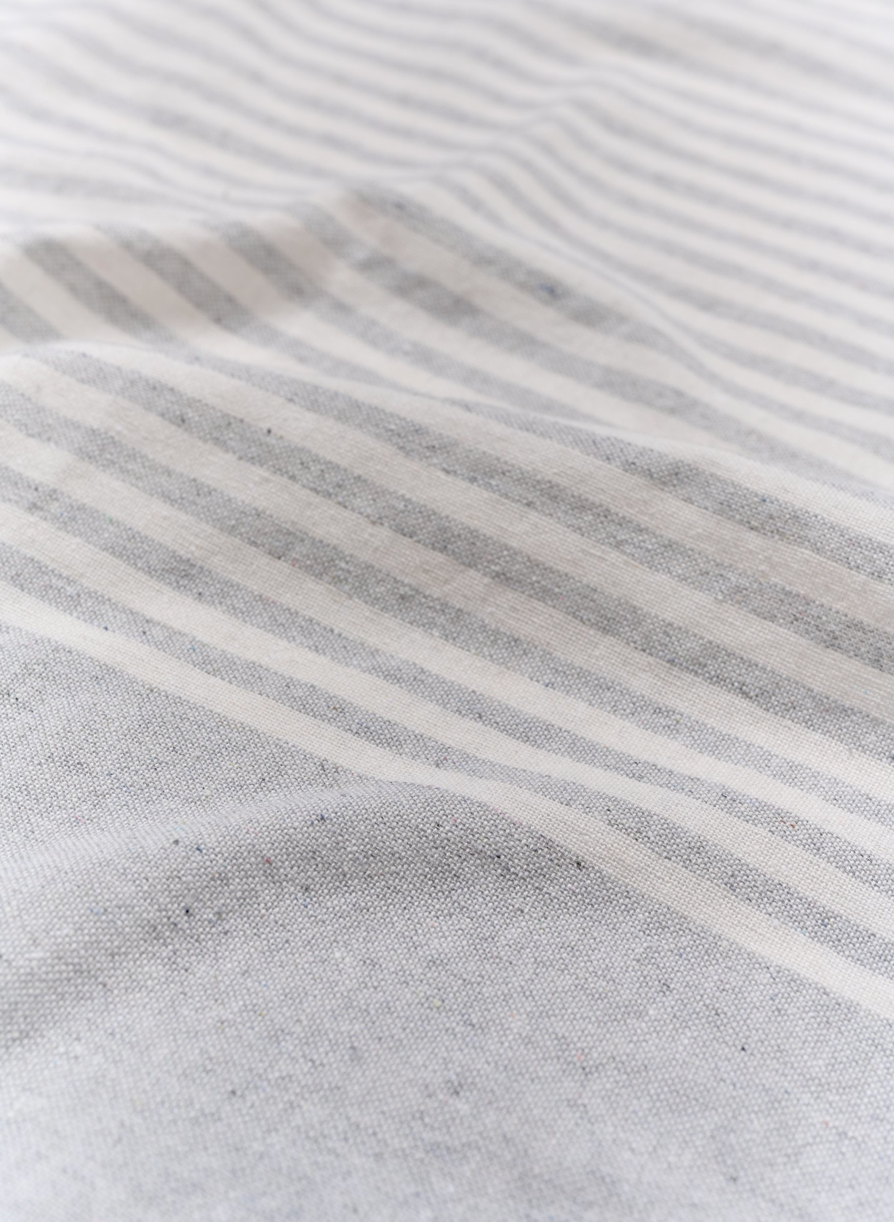 Stribet håndklæde med frynser, Light Grey Melange, Packshot image number 3
